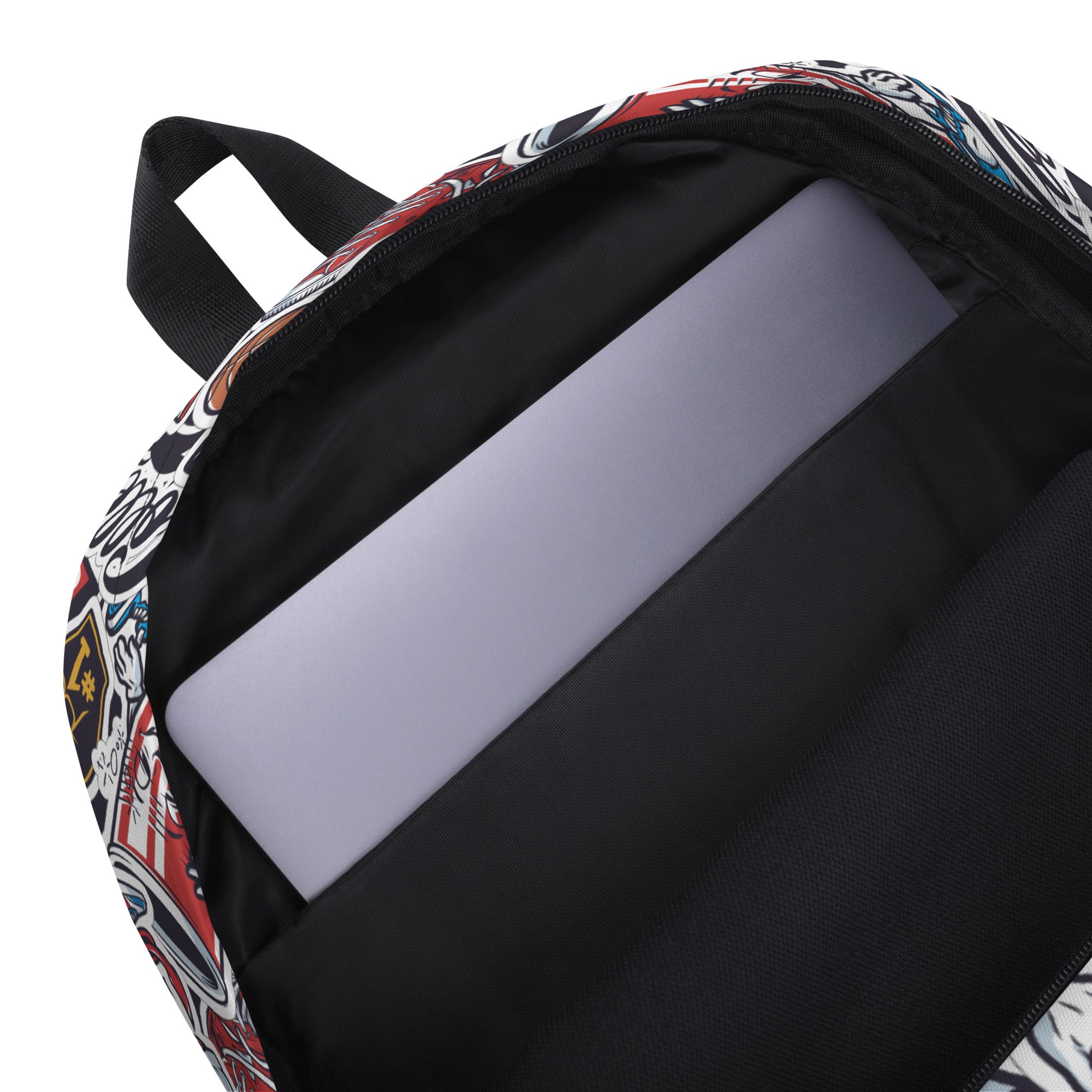 Funny Pop Graffiti Art Stickers Pattern Skater Backpack