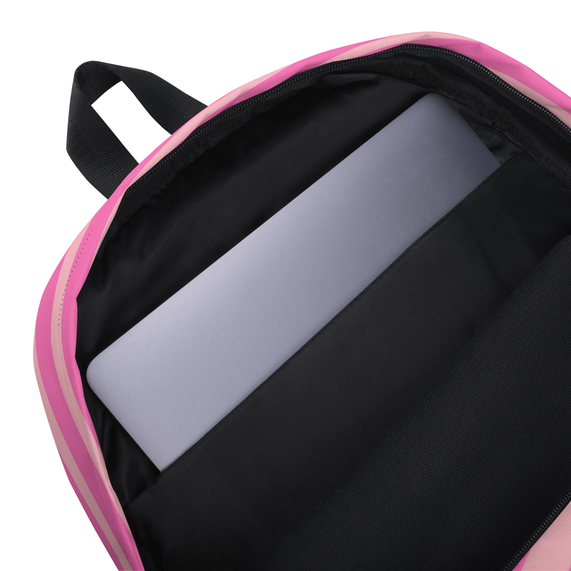 Pink Striped Preppy Aesthetic Backpack for Women