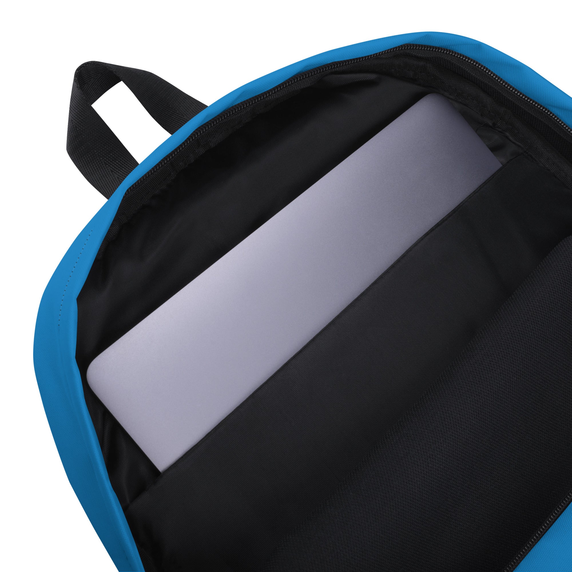 Plain Blue Medium Size Womens Backpack for Travel & School