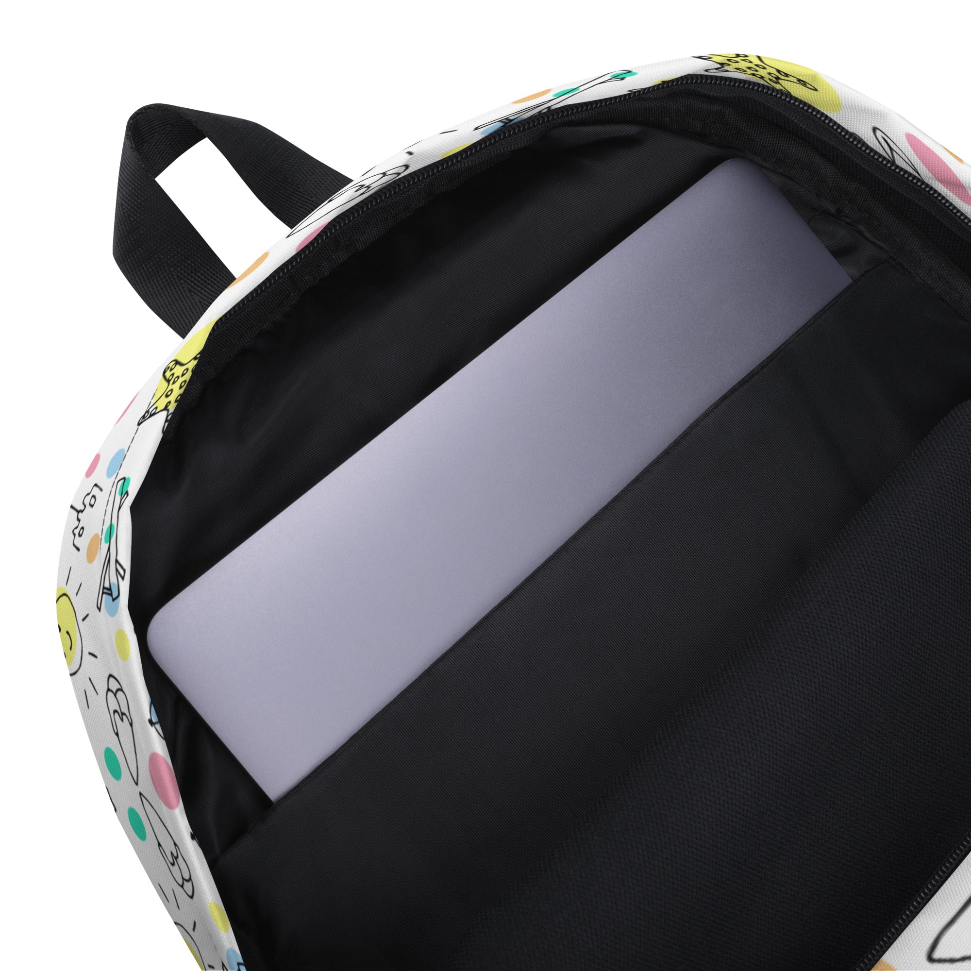 Cute Summer Handmade Doodle Print Beach Backpack Bag