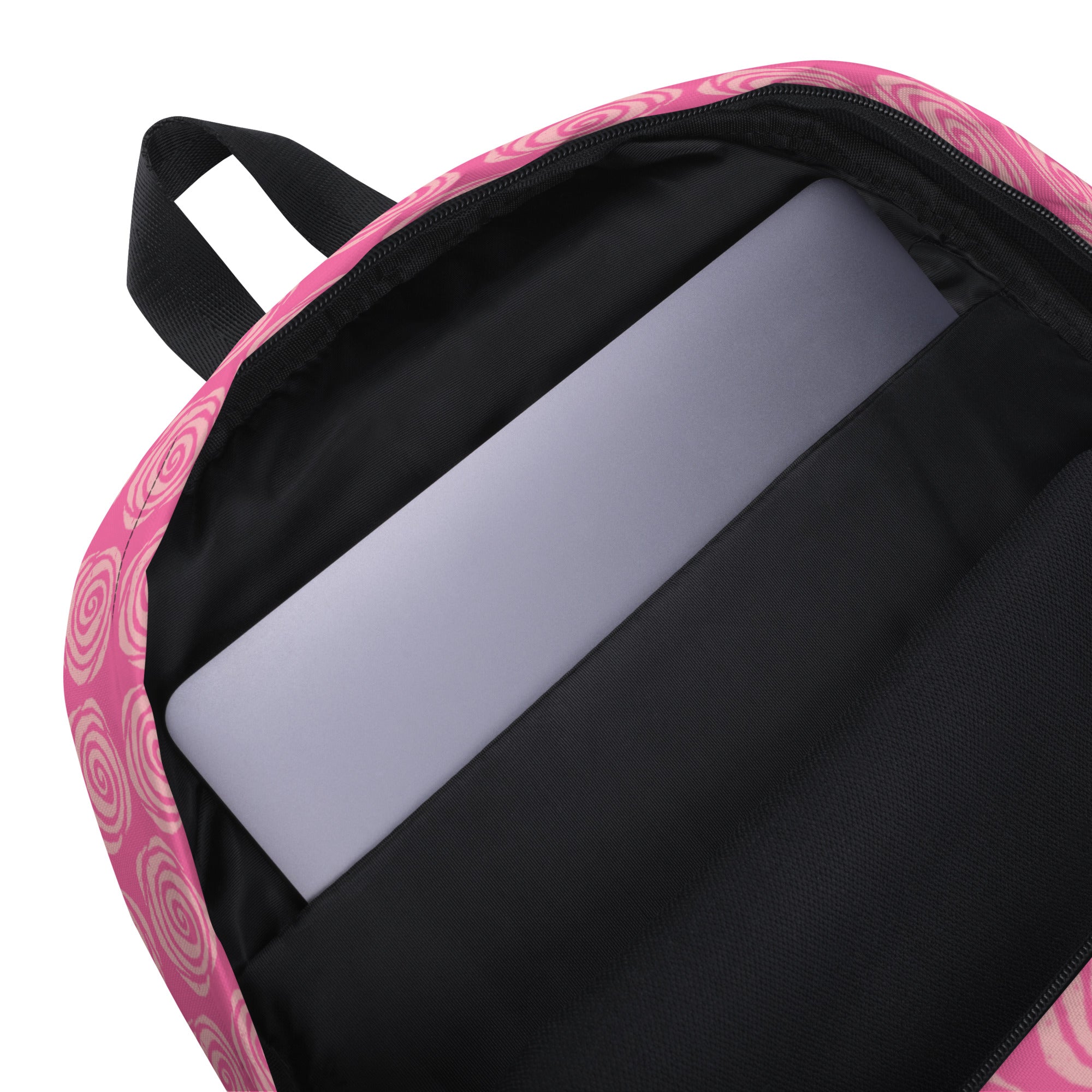 Preppy Pink Roses Valentine Inspired Cute Backpack Bag