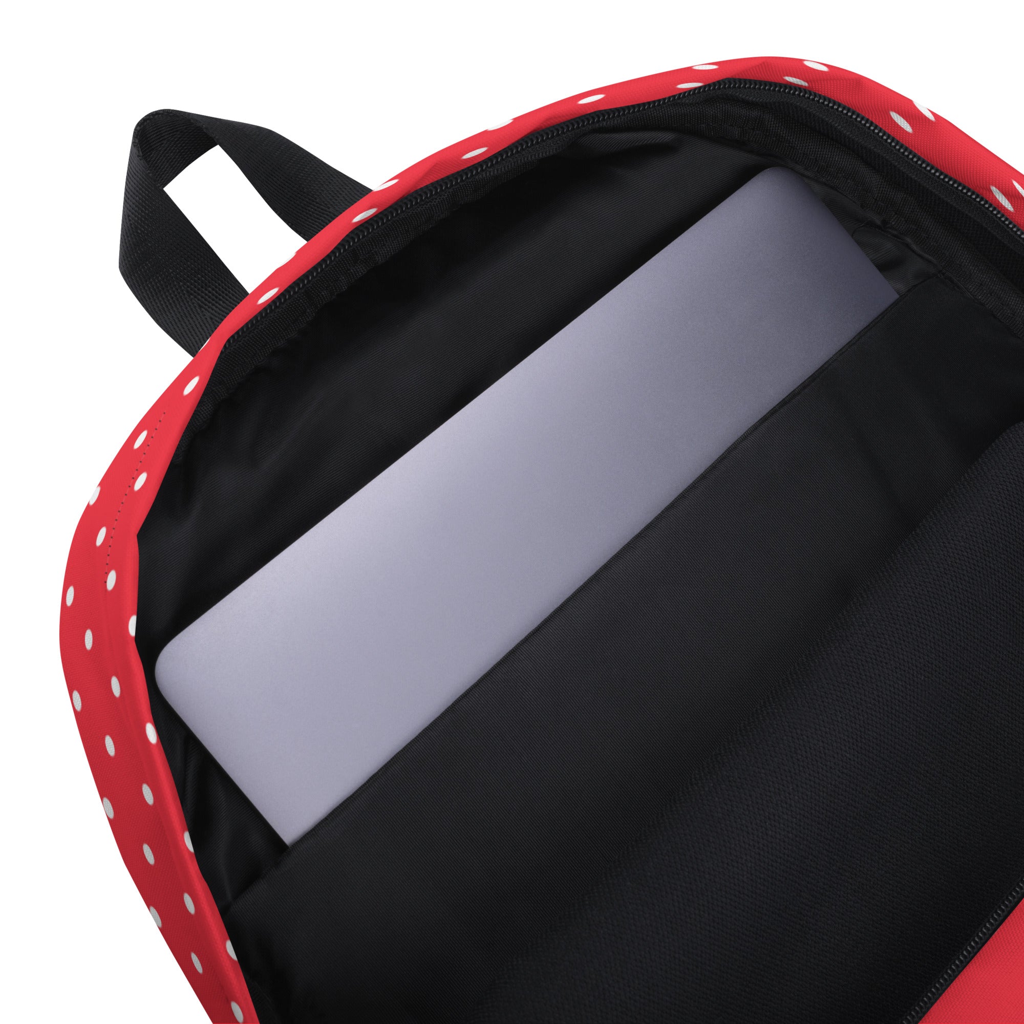 Classic Vintage Red and White Polka Dot Backpack Bag
