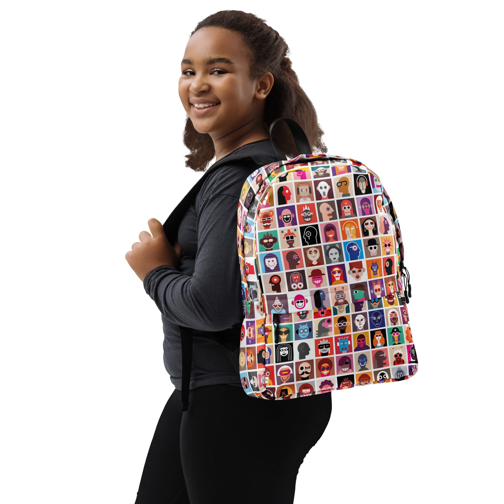 Aesthetic Abstract Diversity Art Collage Backpack