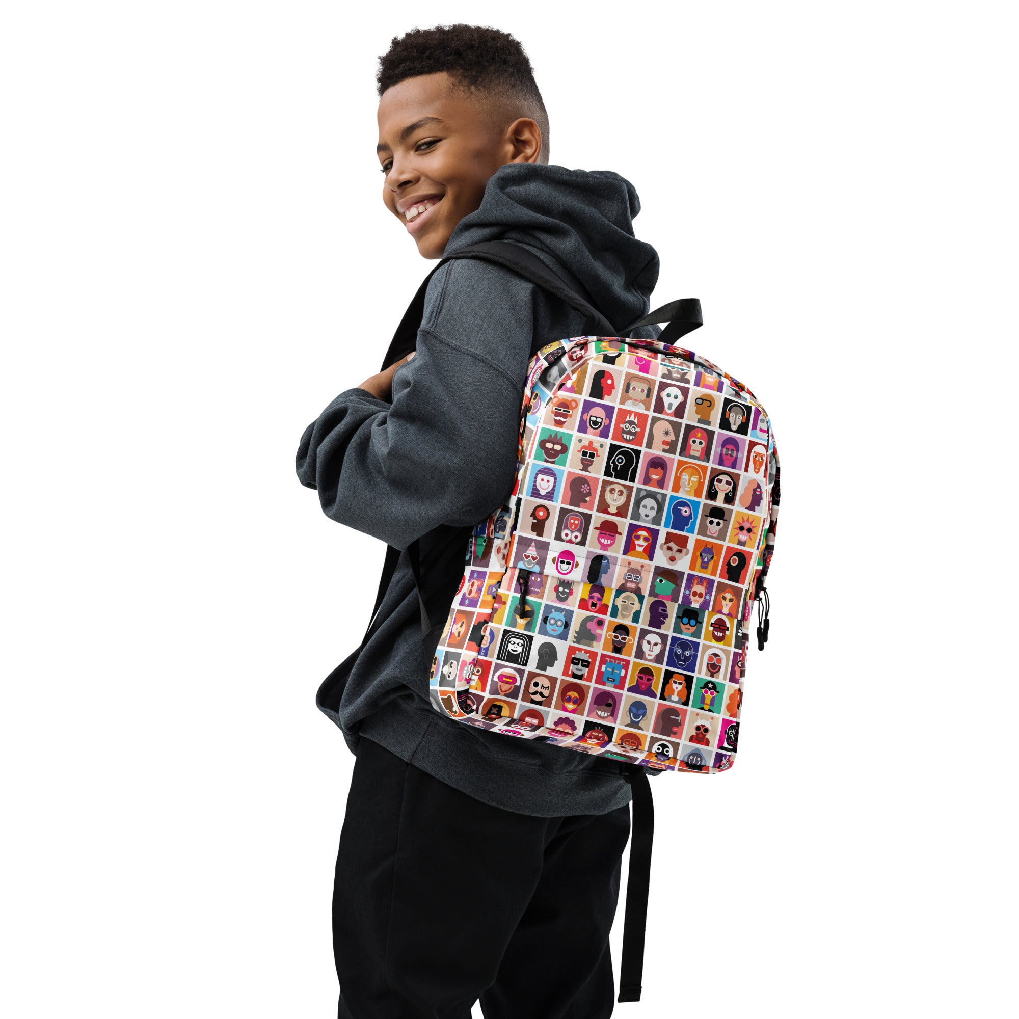 Aesthetic Abstract Diversity Art Collage Backpack