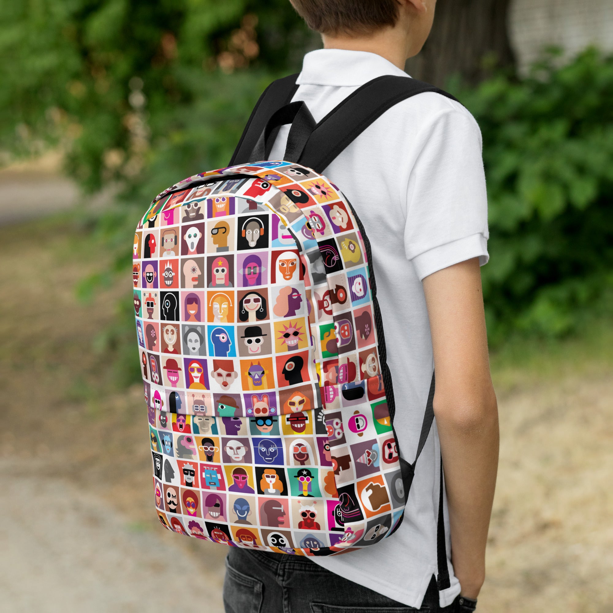 Aesthetic Abstract Diversity Art Collage Backpack