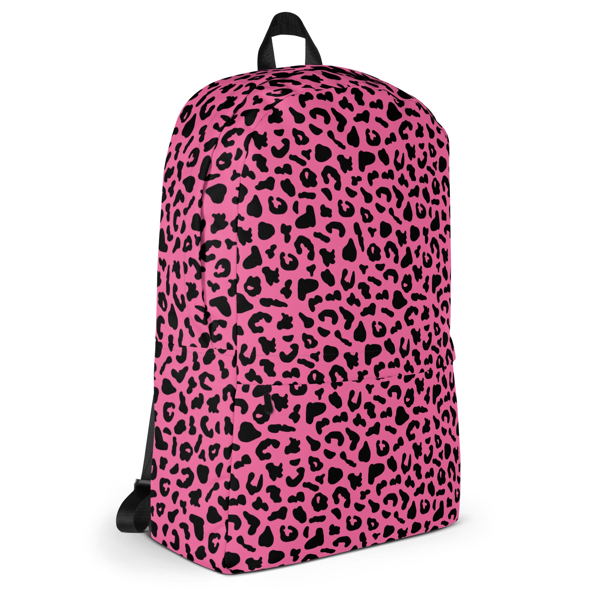 Preppy Pink Cheetah Print Back to School Backpack