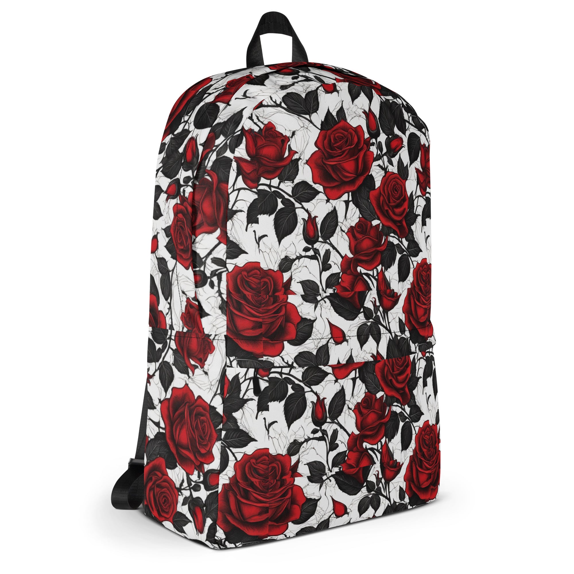 Vintage Style Fairytale Red Rose Backpack