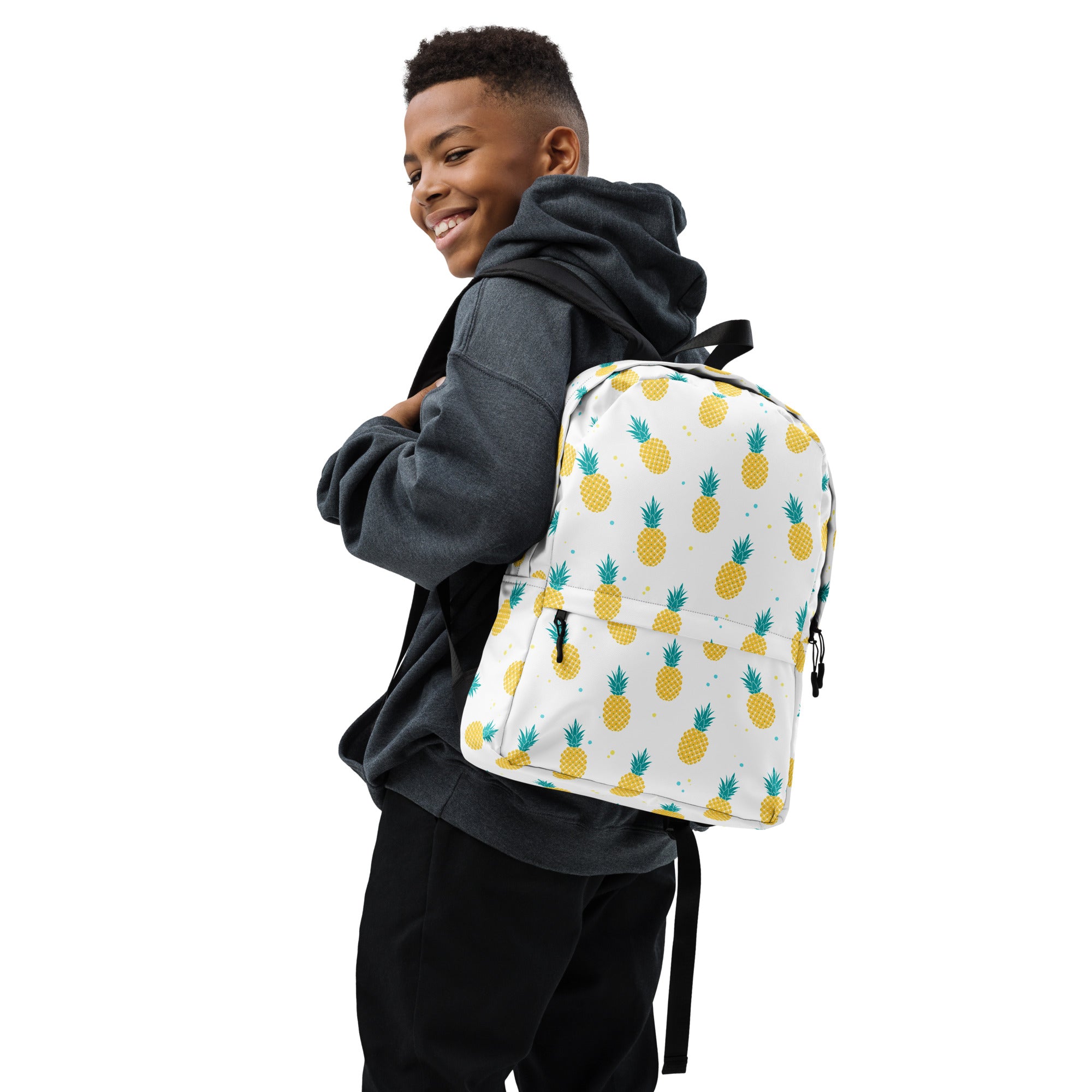 Tropical Fruit Pineapple Print Summer Backpack for School