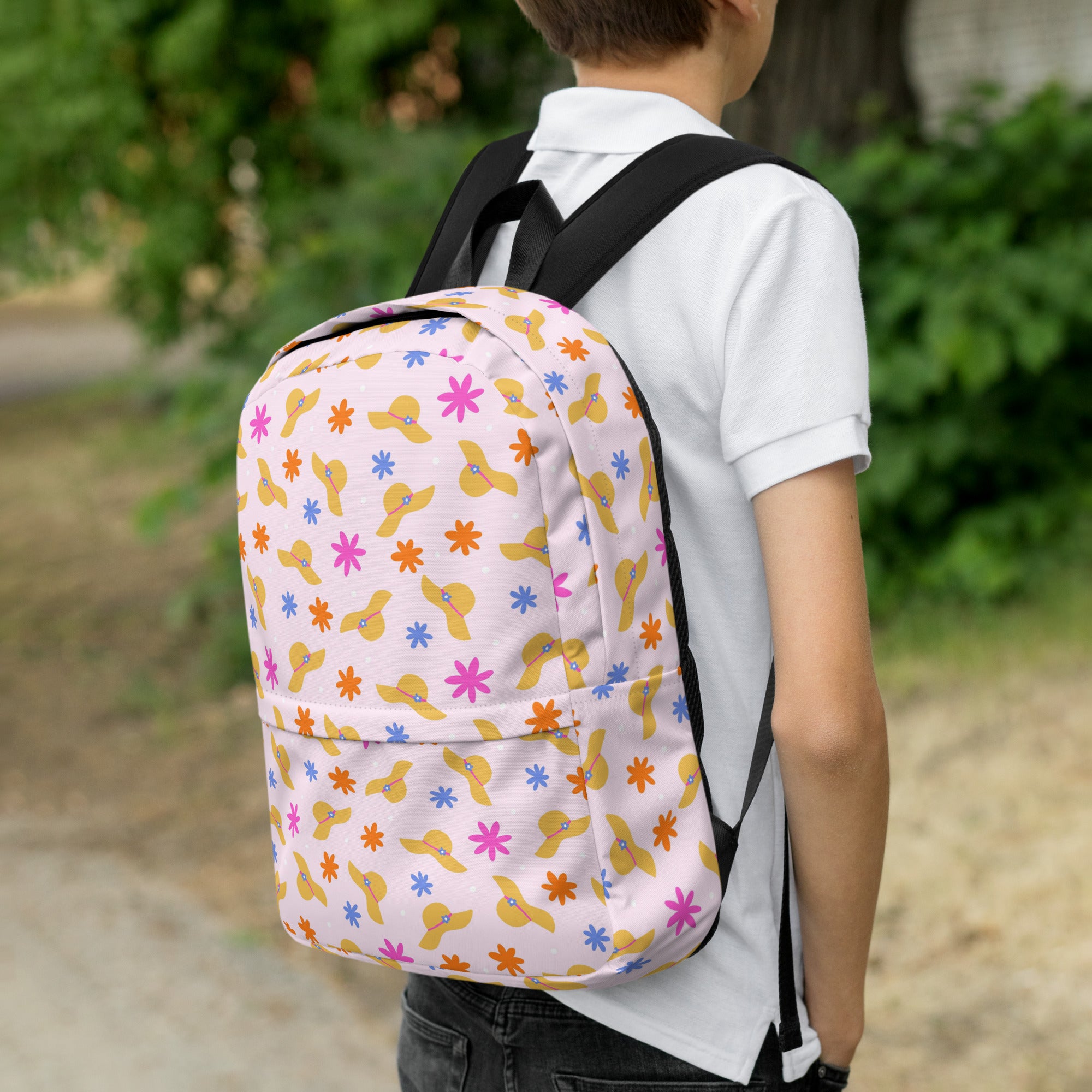 Compact Waterproof Pink Beach Backpack for Women