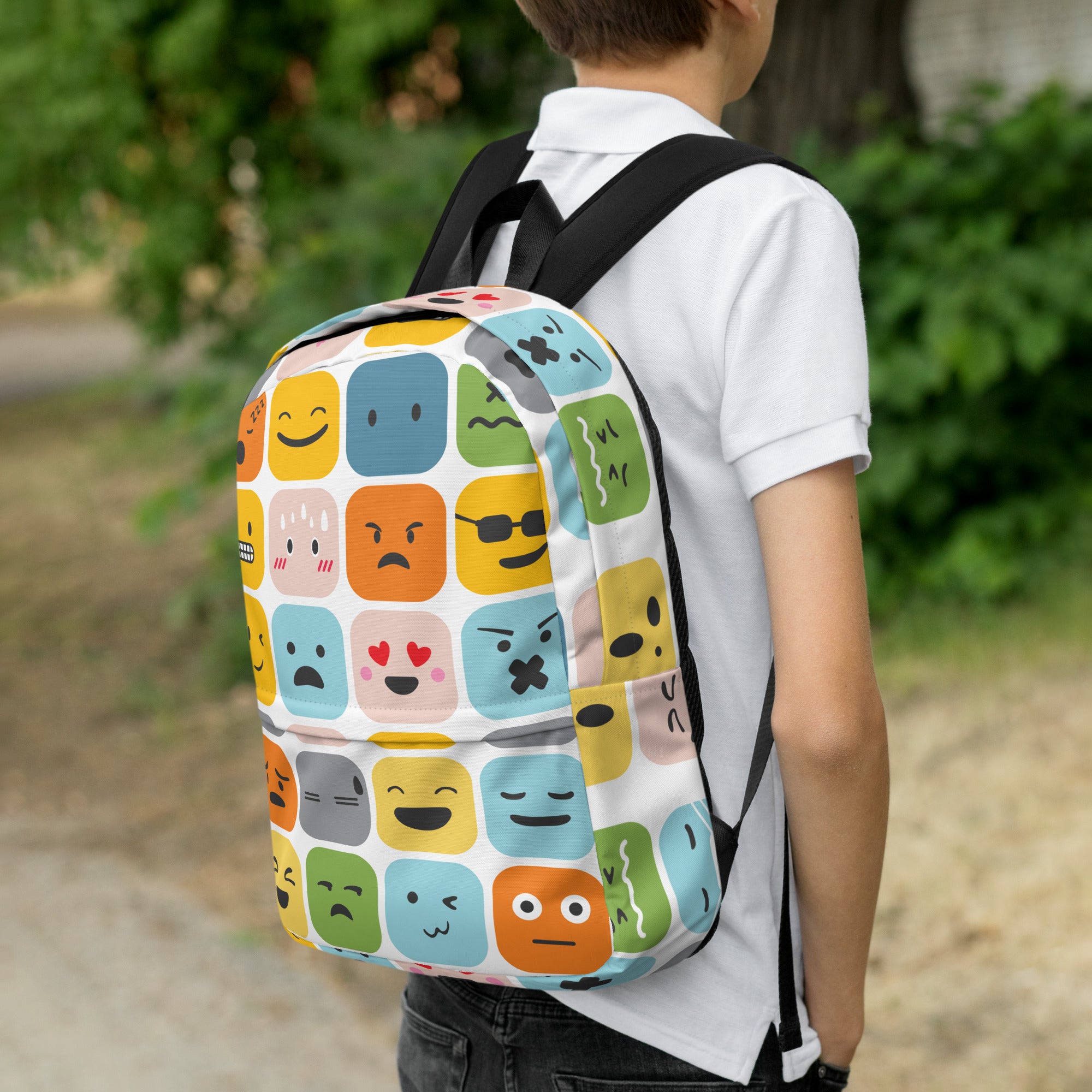 Cool Emoji Expressions Back to School Backpack