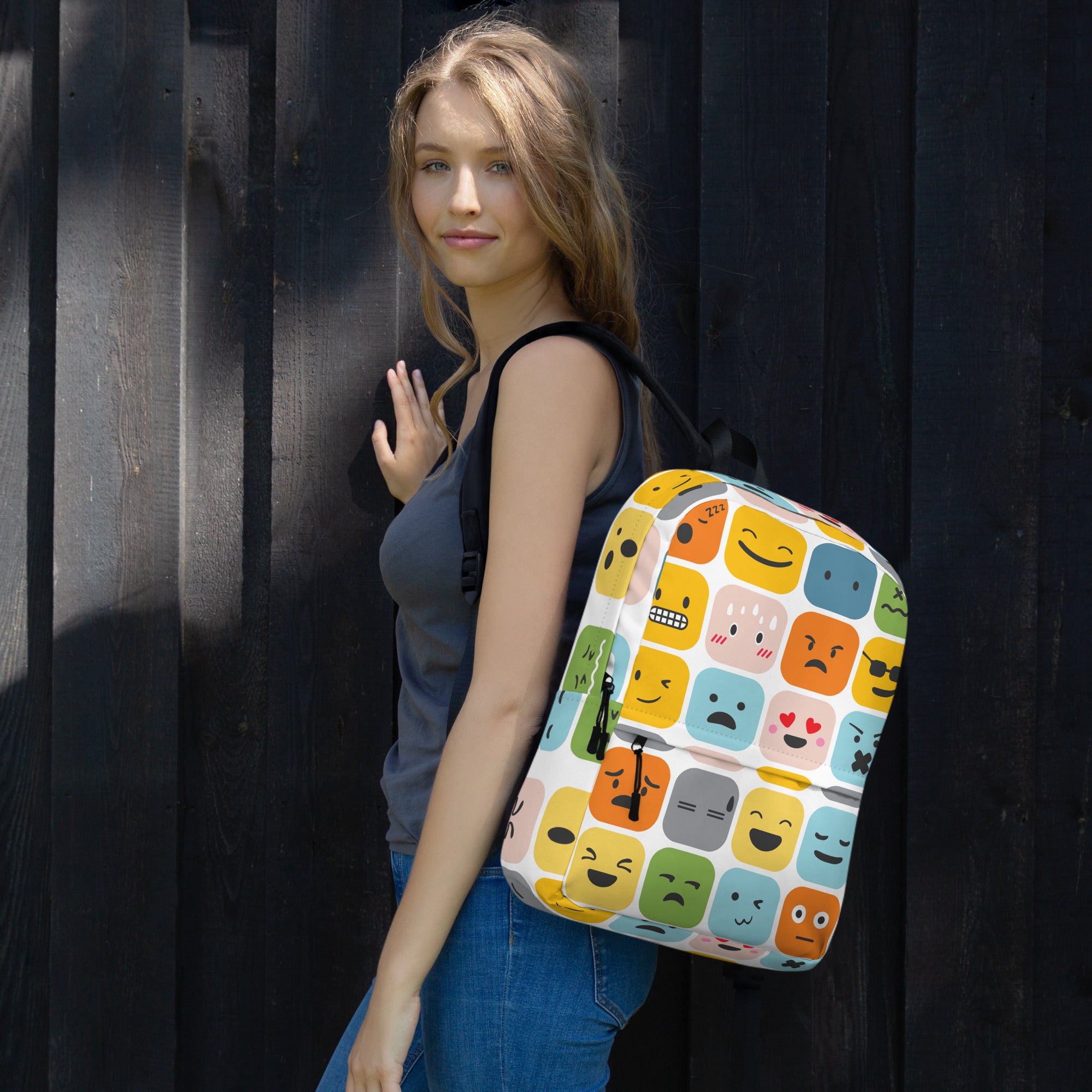 Cool Emoji Expressions Back to School Backpack