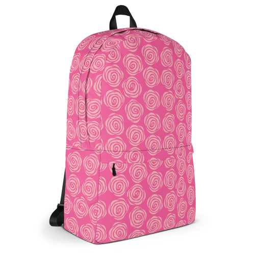 Preppy Pink Roses Valentine Inspired Cute Backpack Bag