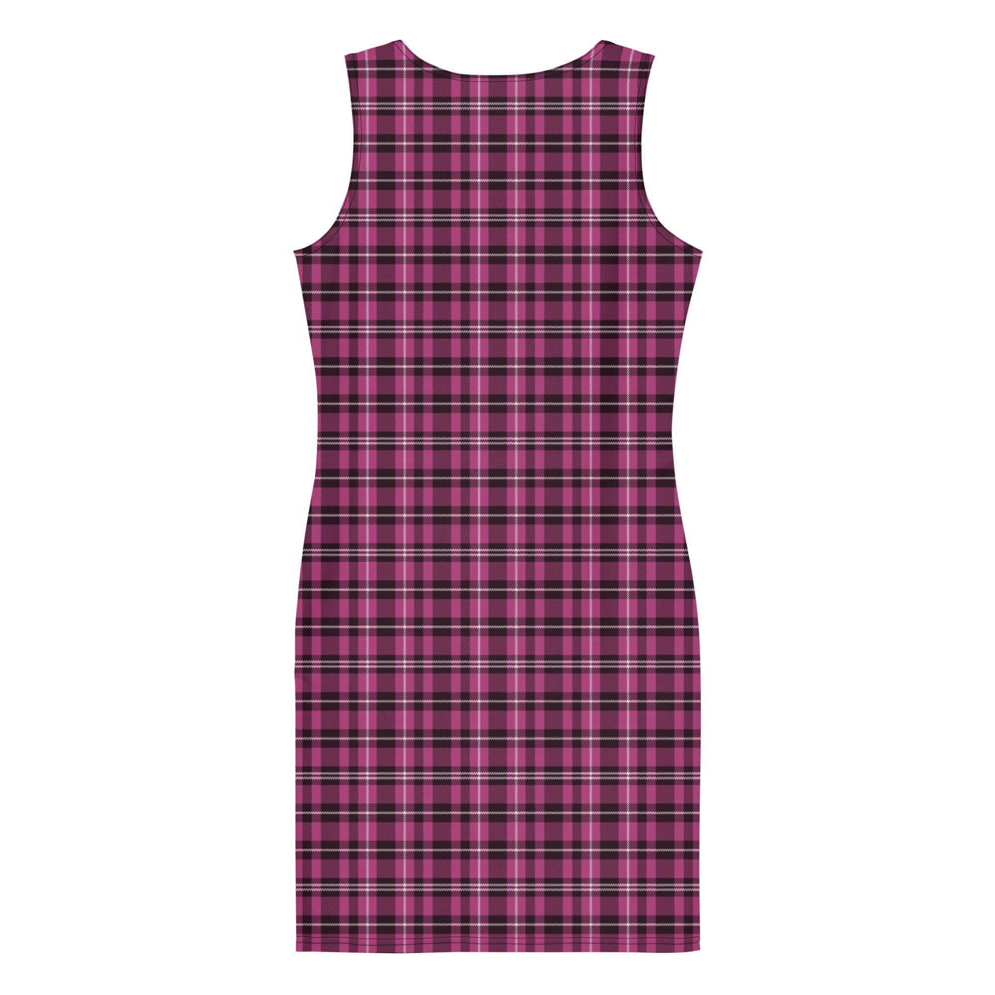 Preppy Aesthetic Buffalo Pink Plaid Bodycon Dress