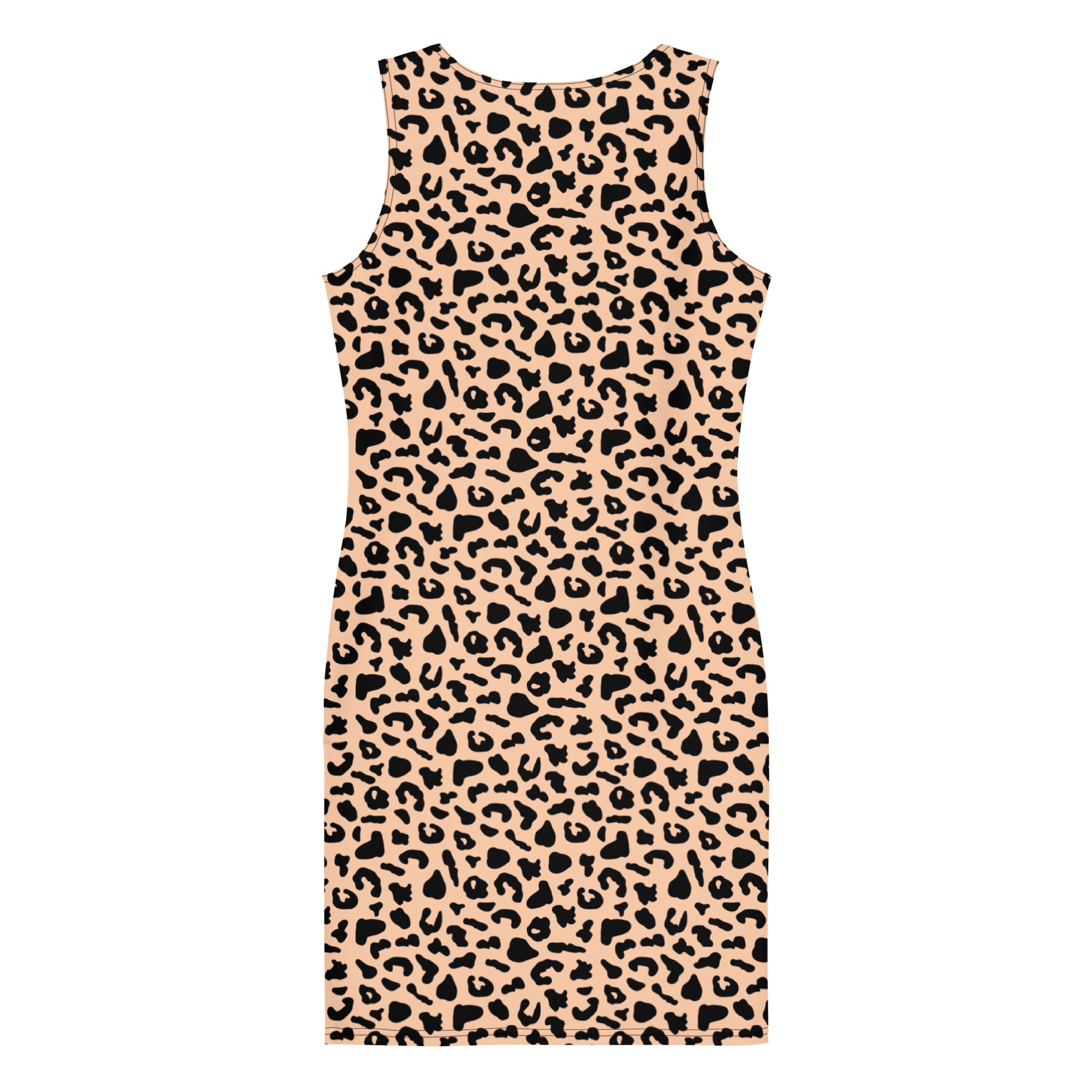 Preppy Leopard Animal Print Bodycon Mini Dress