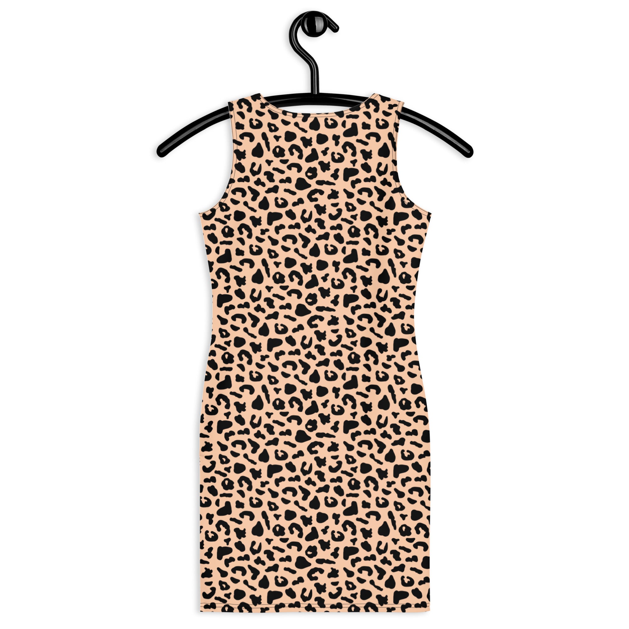 Preppy Leopard Animal Print Bodycon Mini Dress
