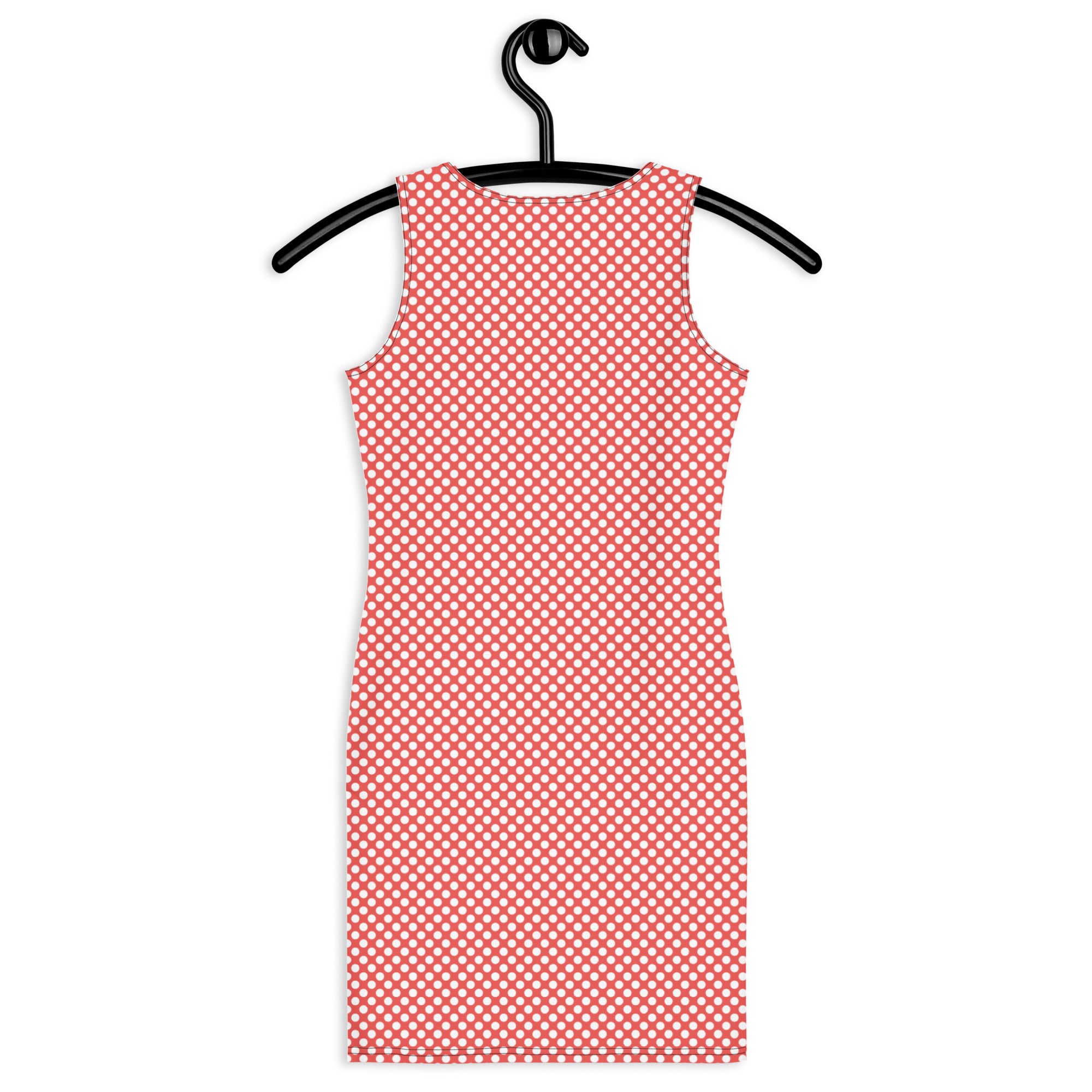 Preppy Vintage Red Polka Dots Bodycon Tank Dress