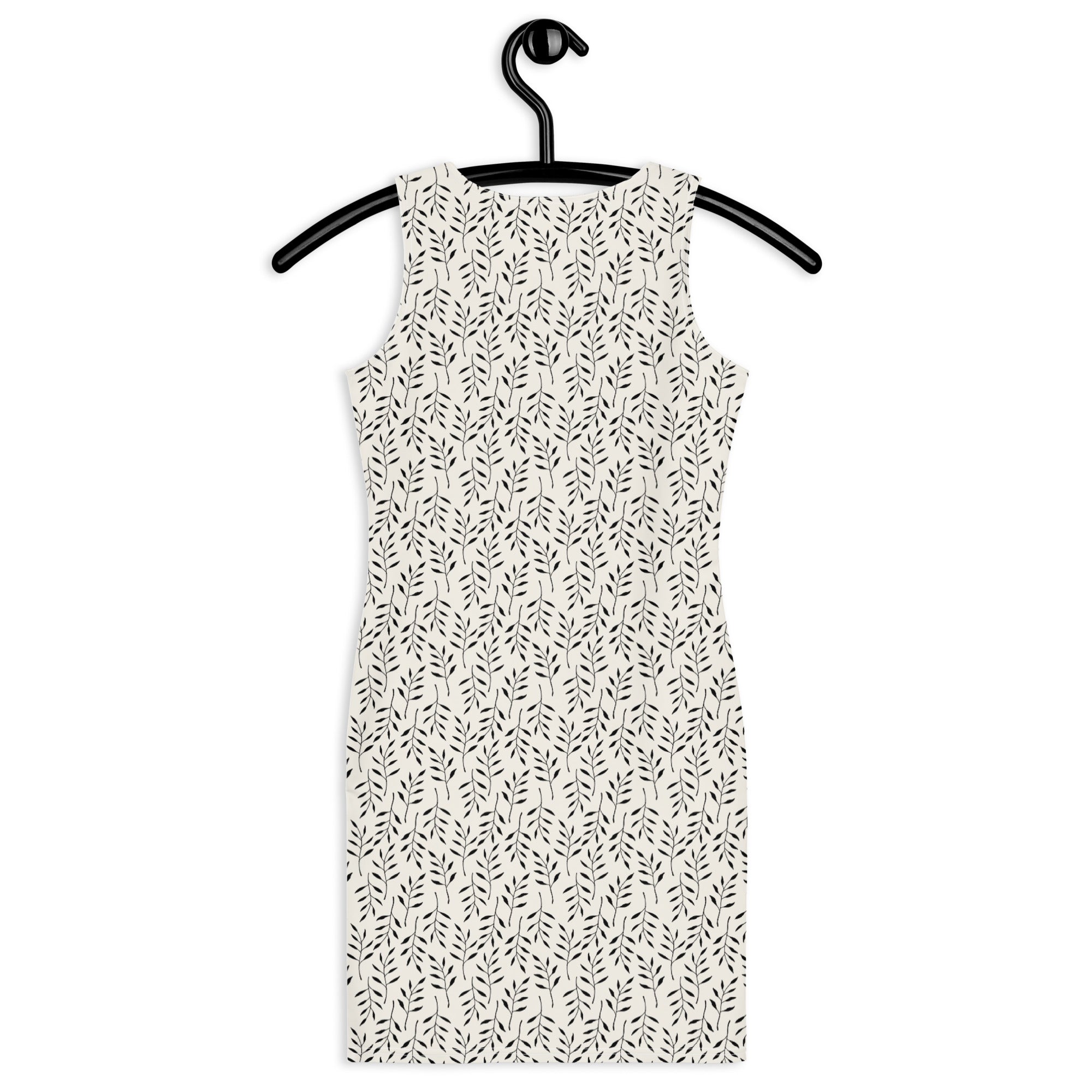 Chic Botanical Summer Bodycon Mini Dress