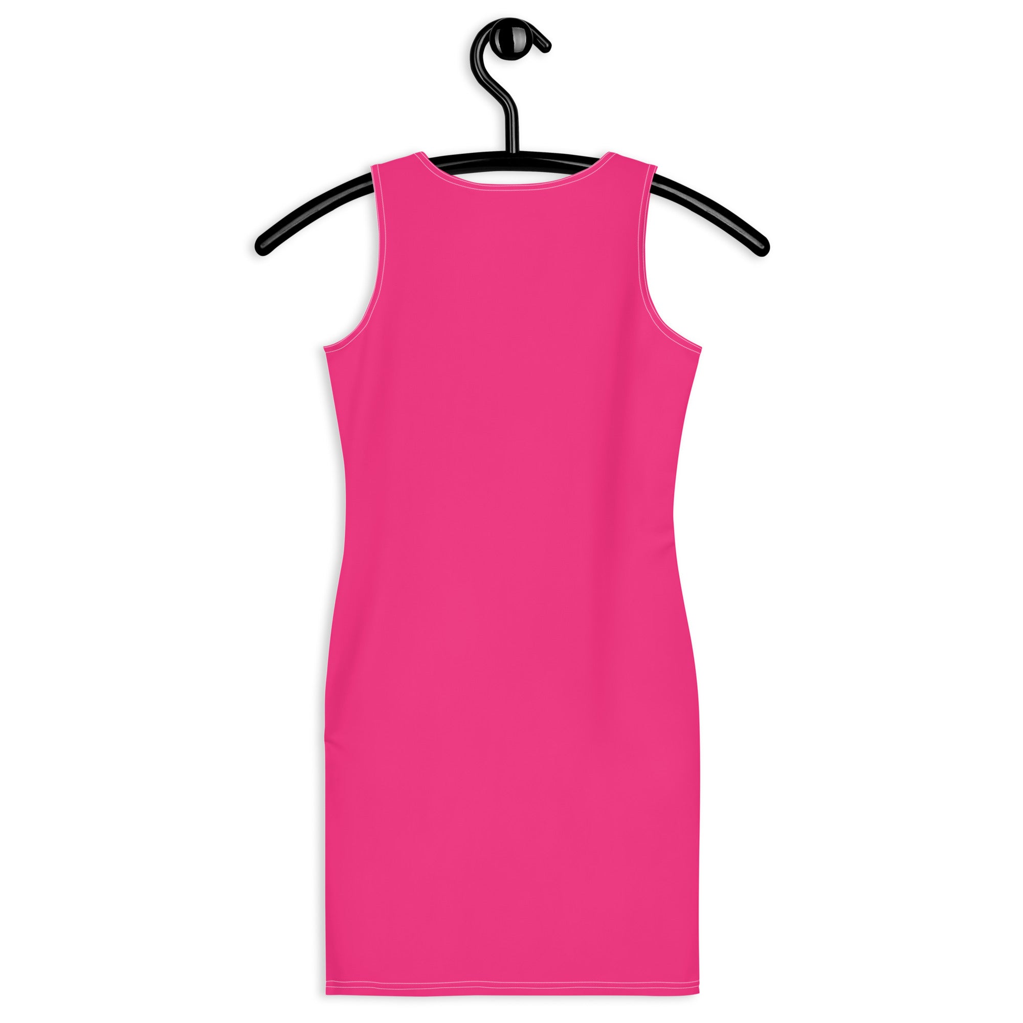 Preppy Hot Pink Bodycon Mini Tank Dress