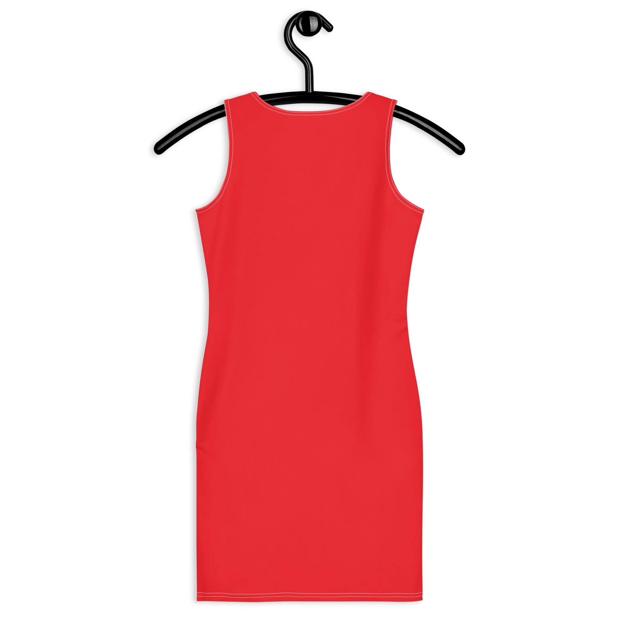 Plain Cherry Red Bodycon Mini Tank Dress