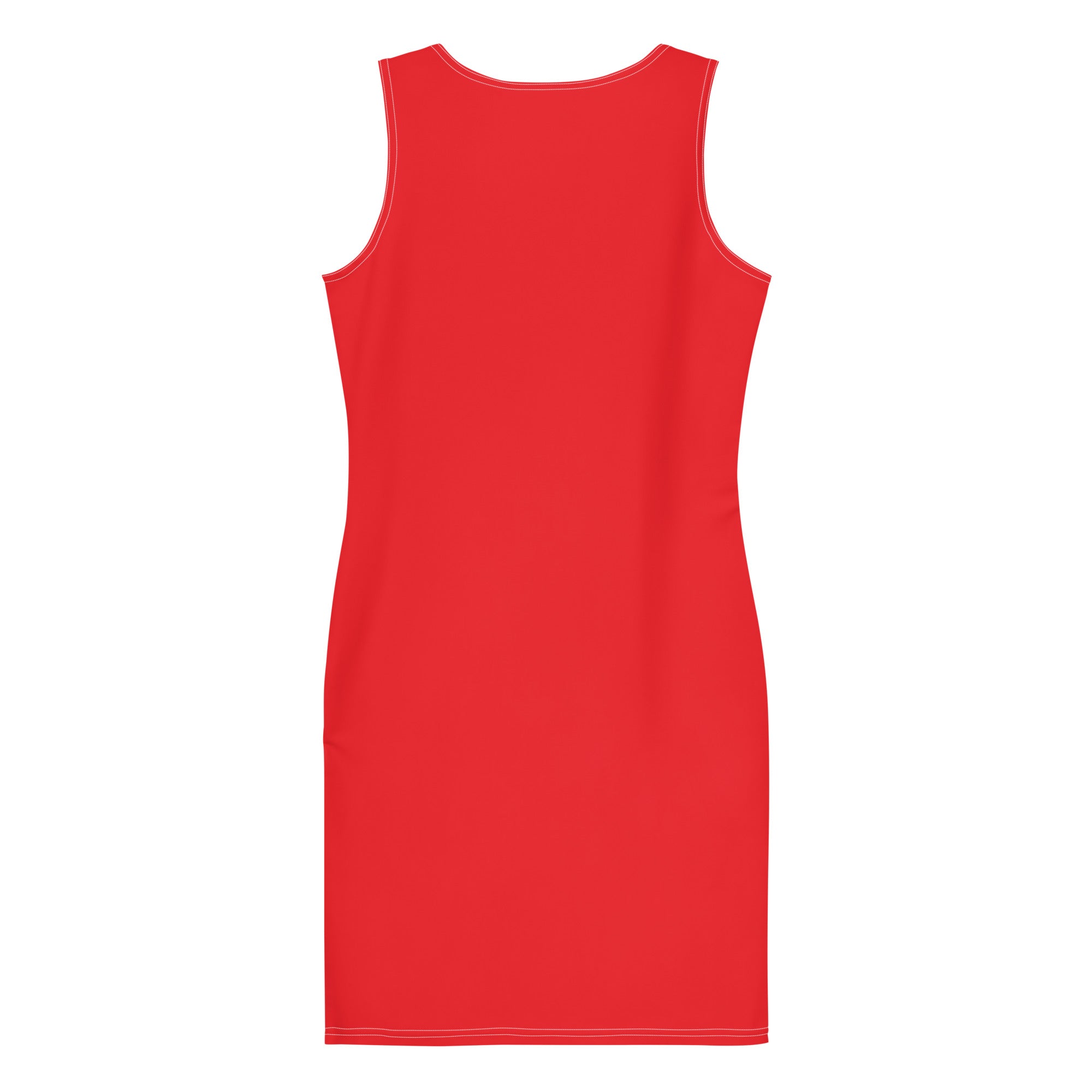 Plain Cherry Red Bodycon Mini Tank Dress