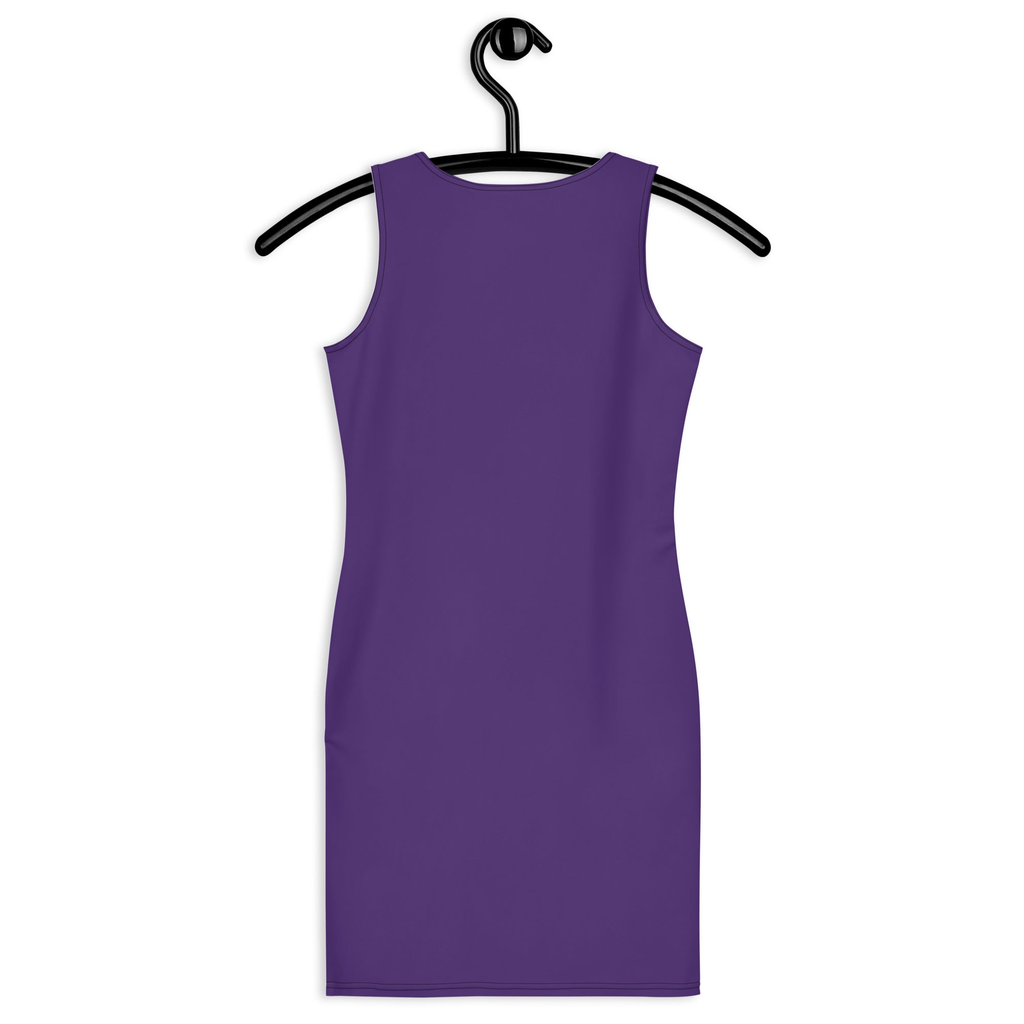Preppy Plum Plain Dark Purple Bodycon Mini Tank Dress