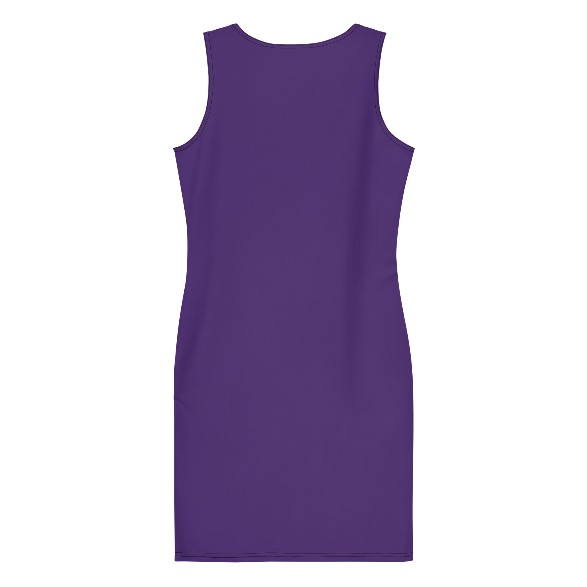 Preppy Plum Plain Dark Purple Bodycon Mini Tank Dress
