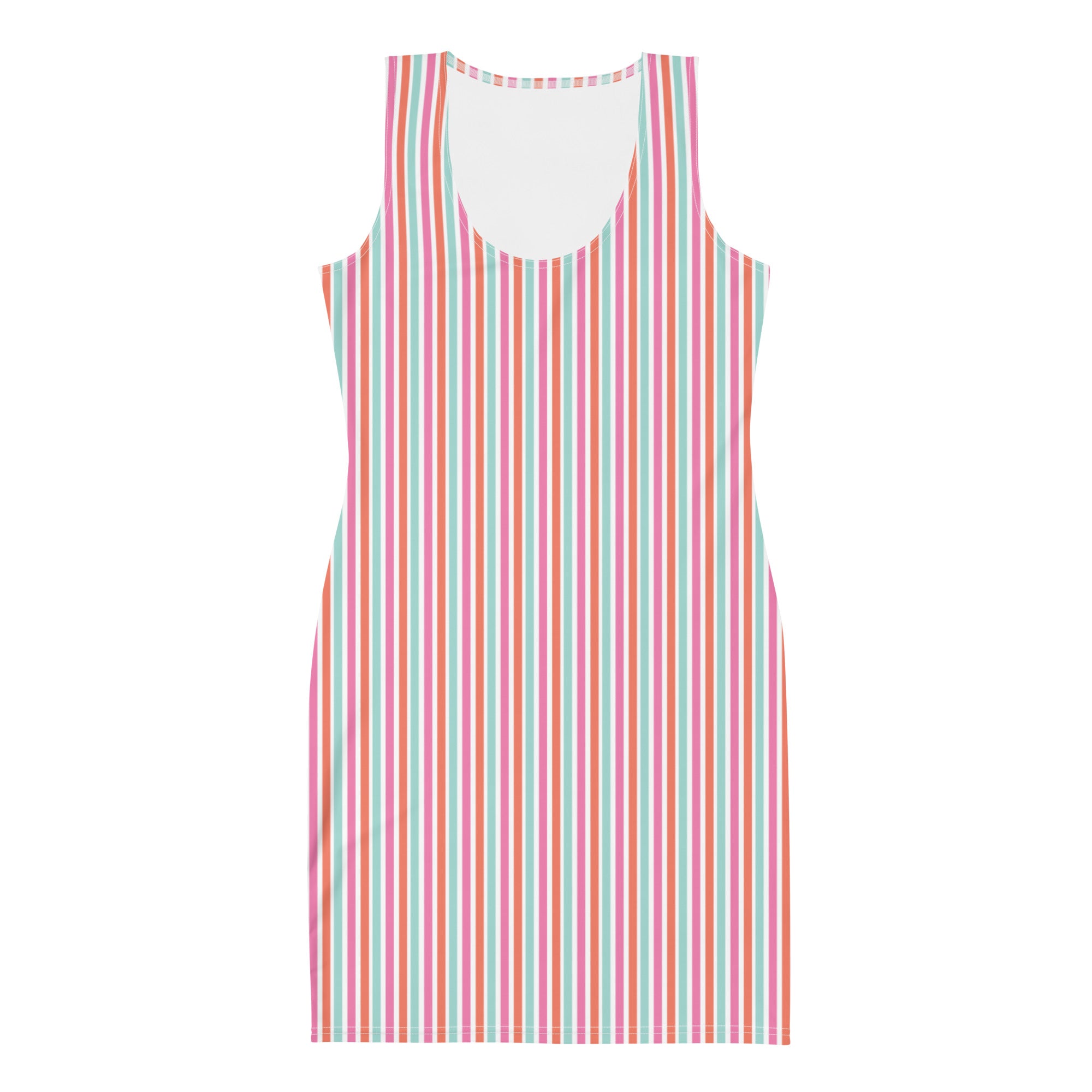 Preppy Summer Stripe Mini Aesthetic Bodycon Dress
