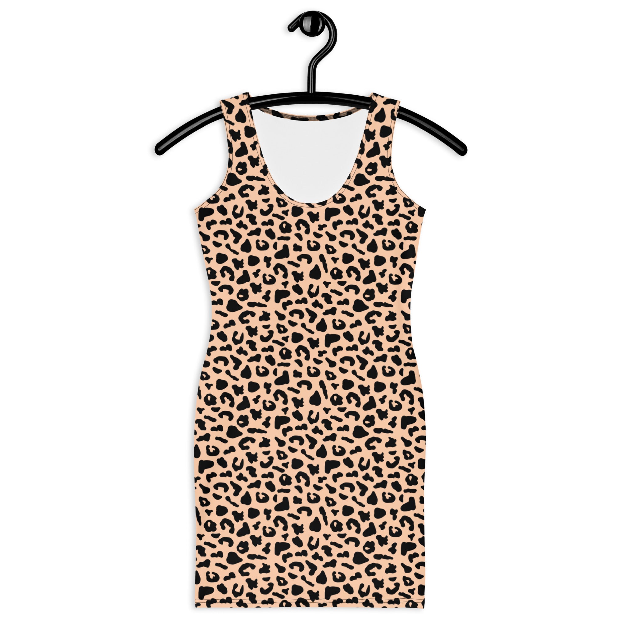 Preppy Leopard Animal Print Bodycon Mini Dress