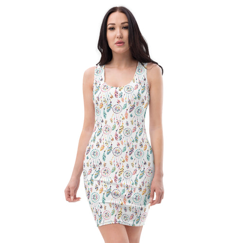 Colorful Dreamcatcher Pattern Bodycon Dress