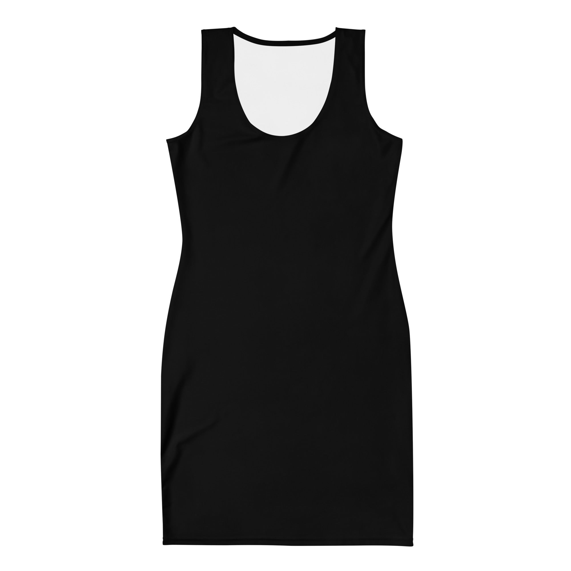 Classy Plain Black Bodycon Mini Tank Dress