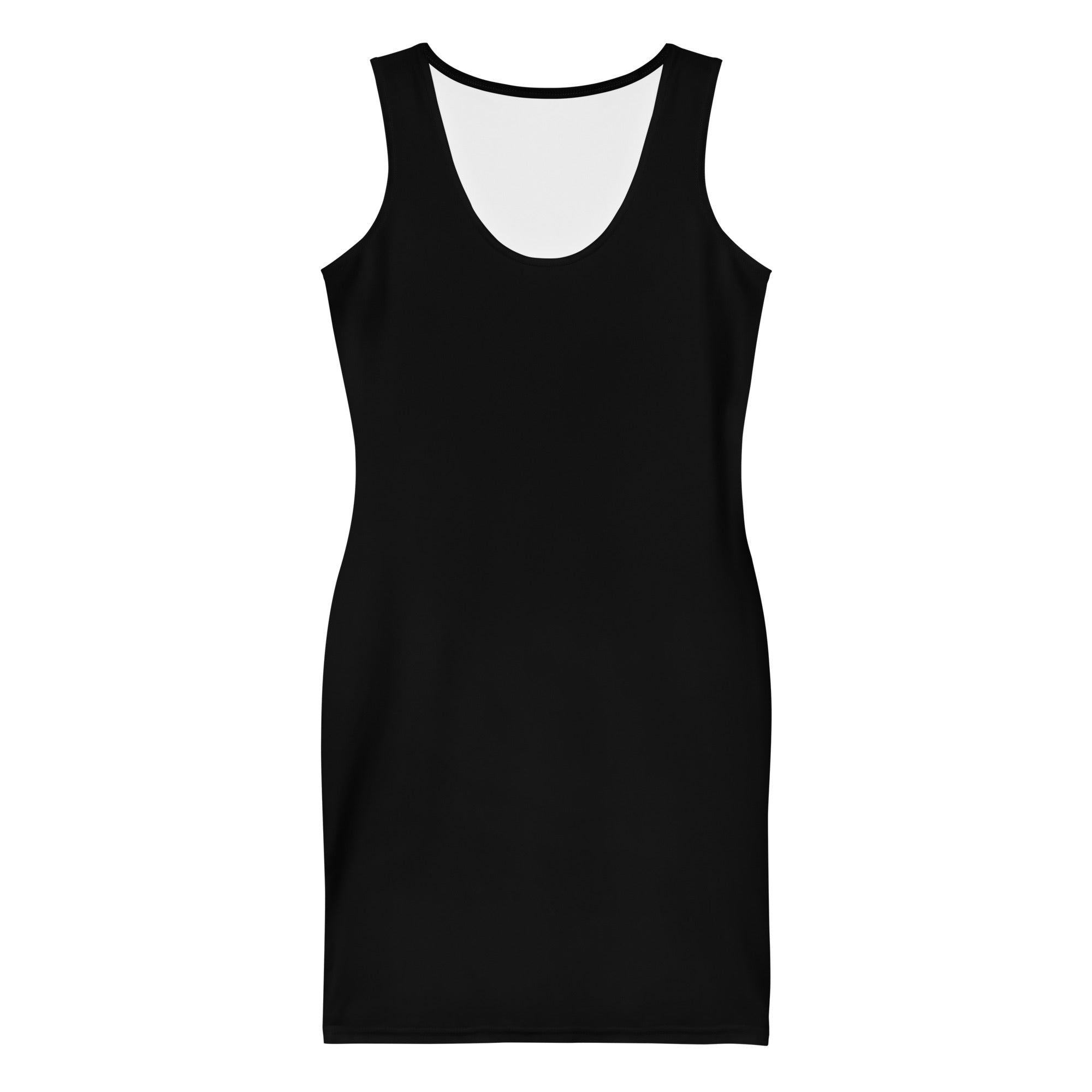 Classy Plain Black Bodycon Mini Tank Dress