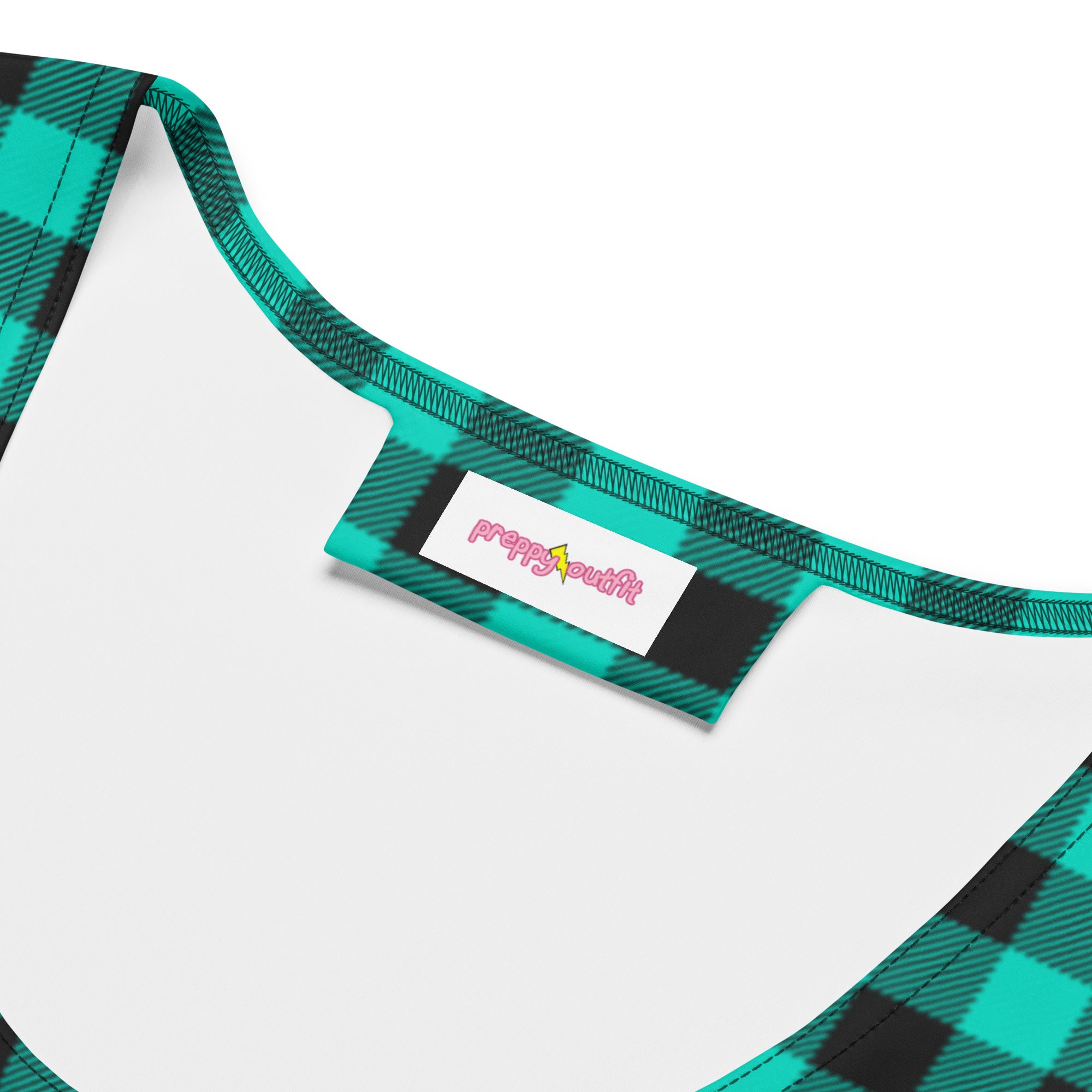 Teal & Black Buffalo Plaid Bodycon Dress