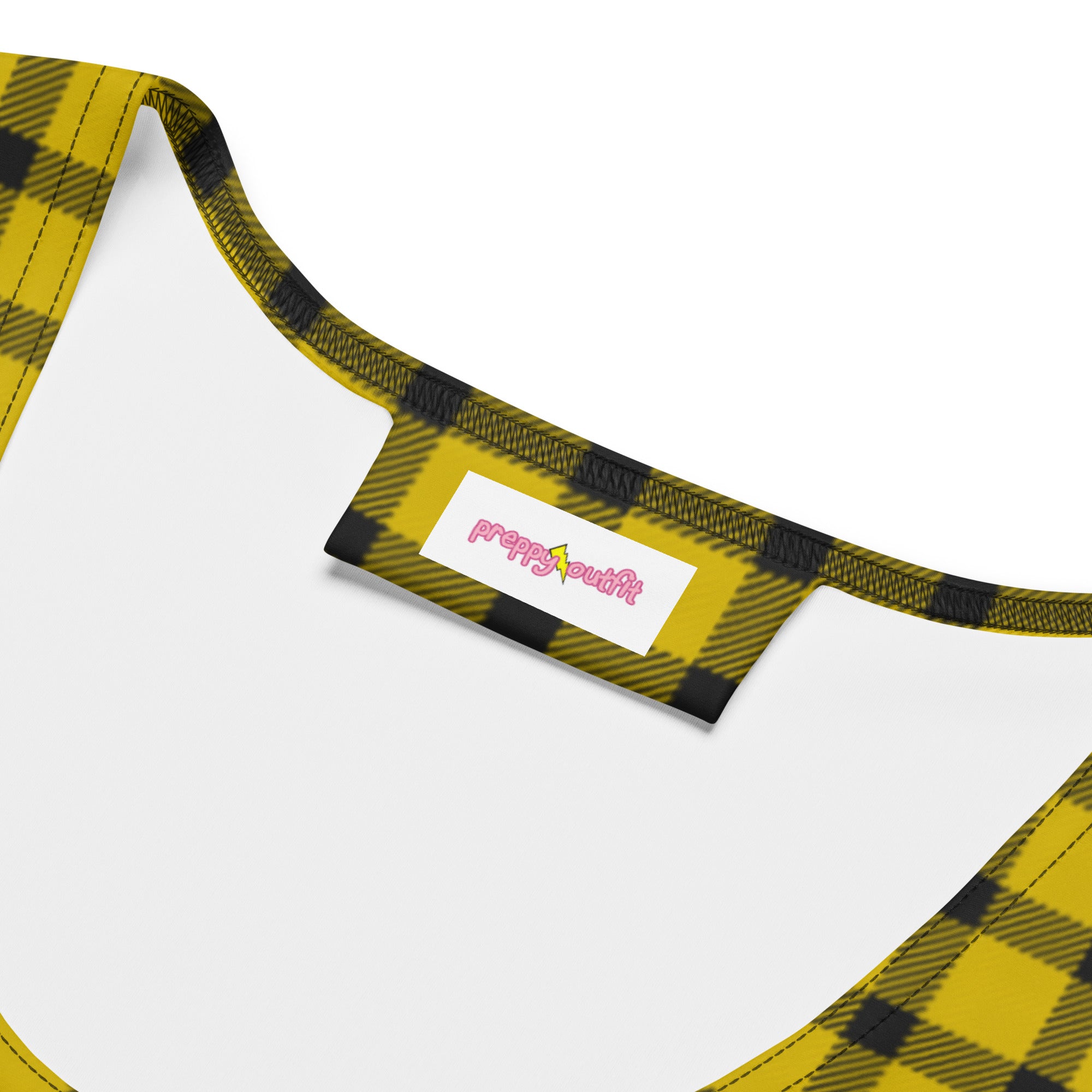 Classic Yellow and Black Buffalo Plaid Bodycon Dress