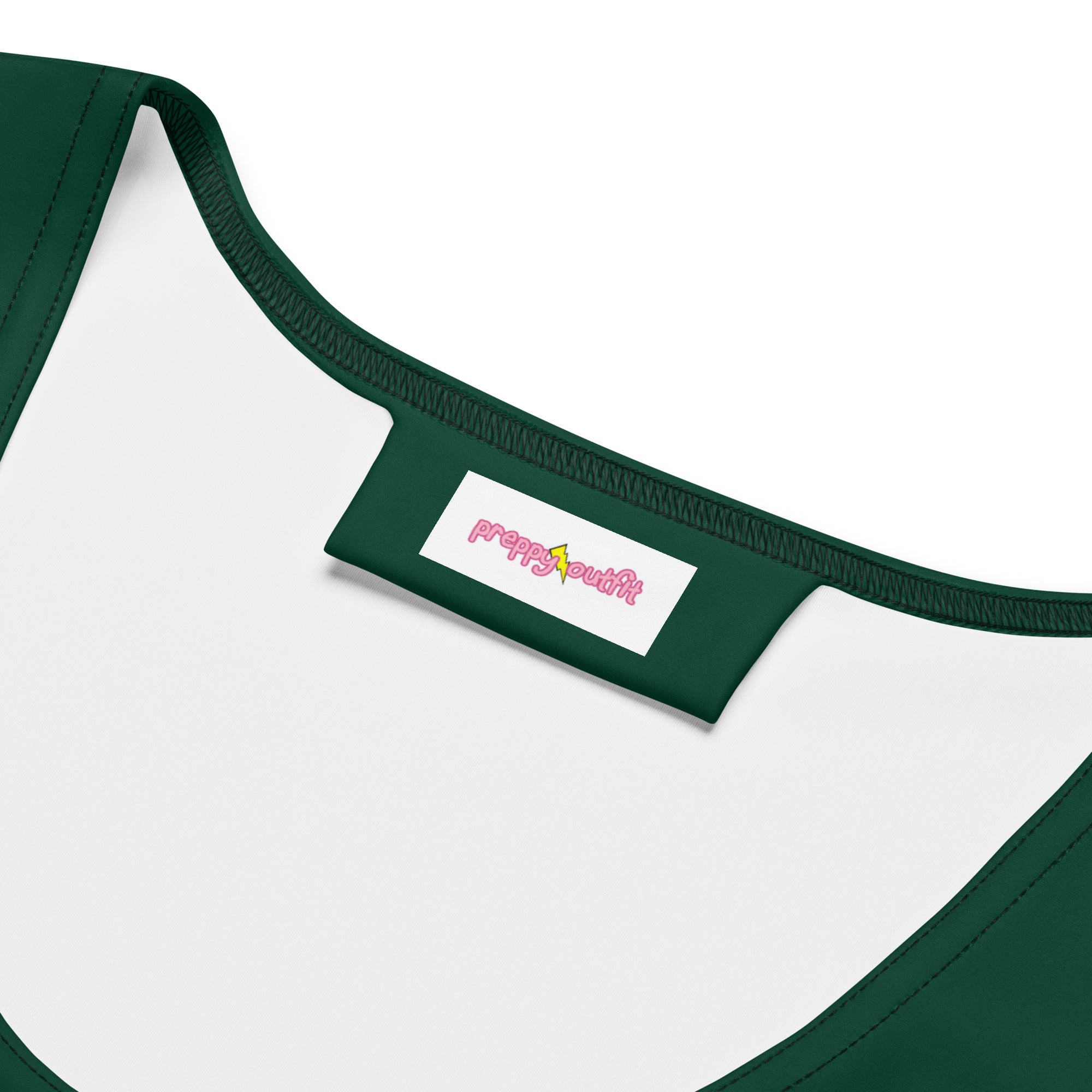Preppy Emerald Green Plain Bodycon Mini Tank Dress