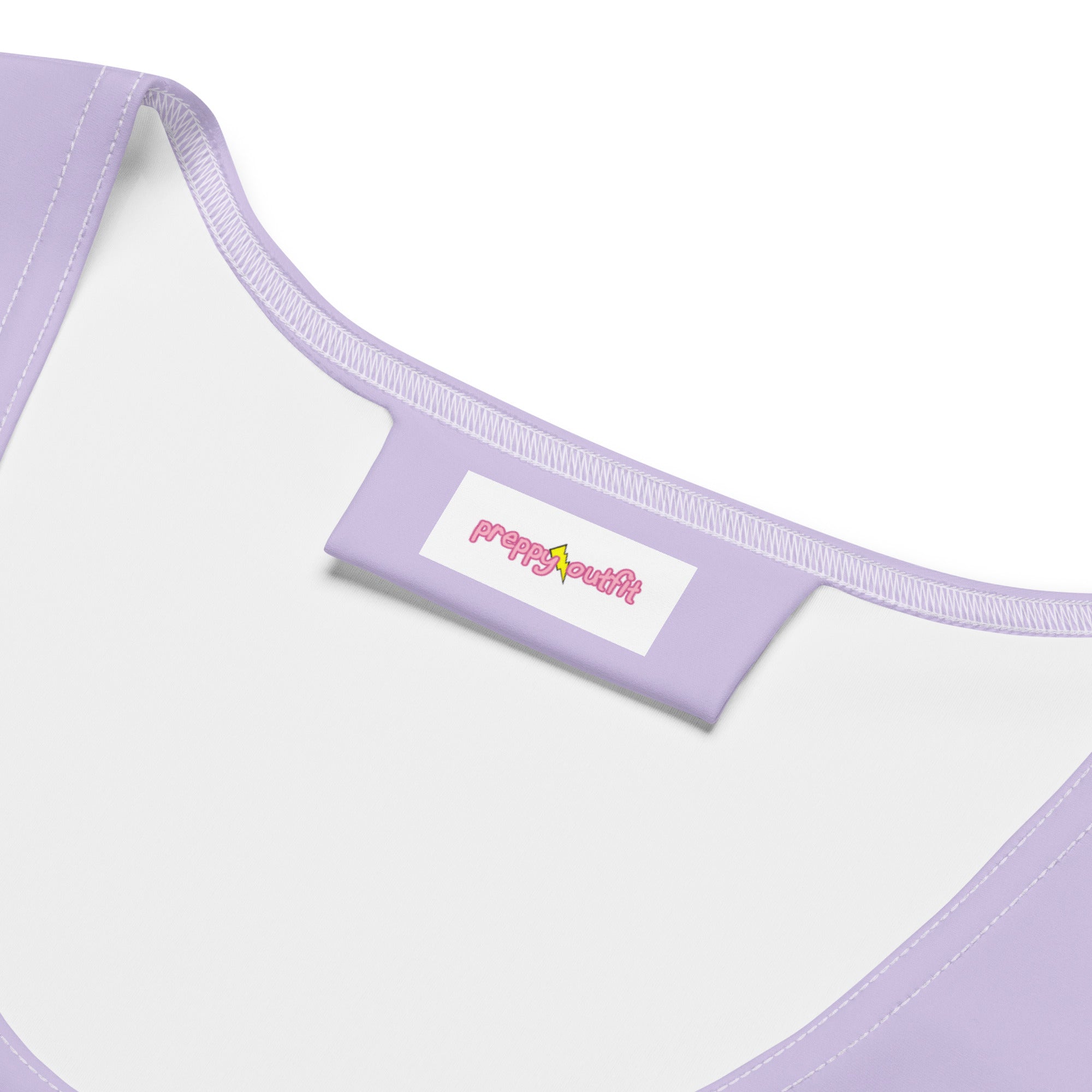 Preppy Fog Purple Plain Bodycon Mini Tank Dress