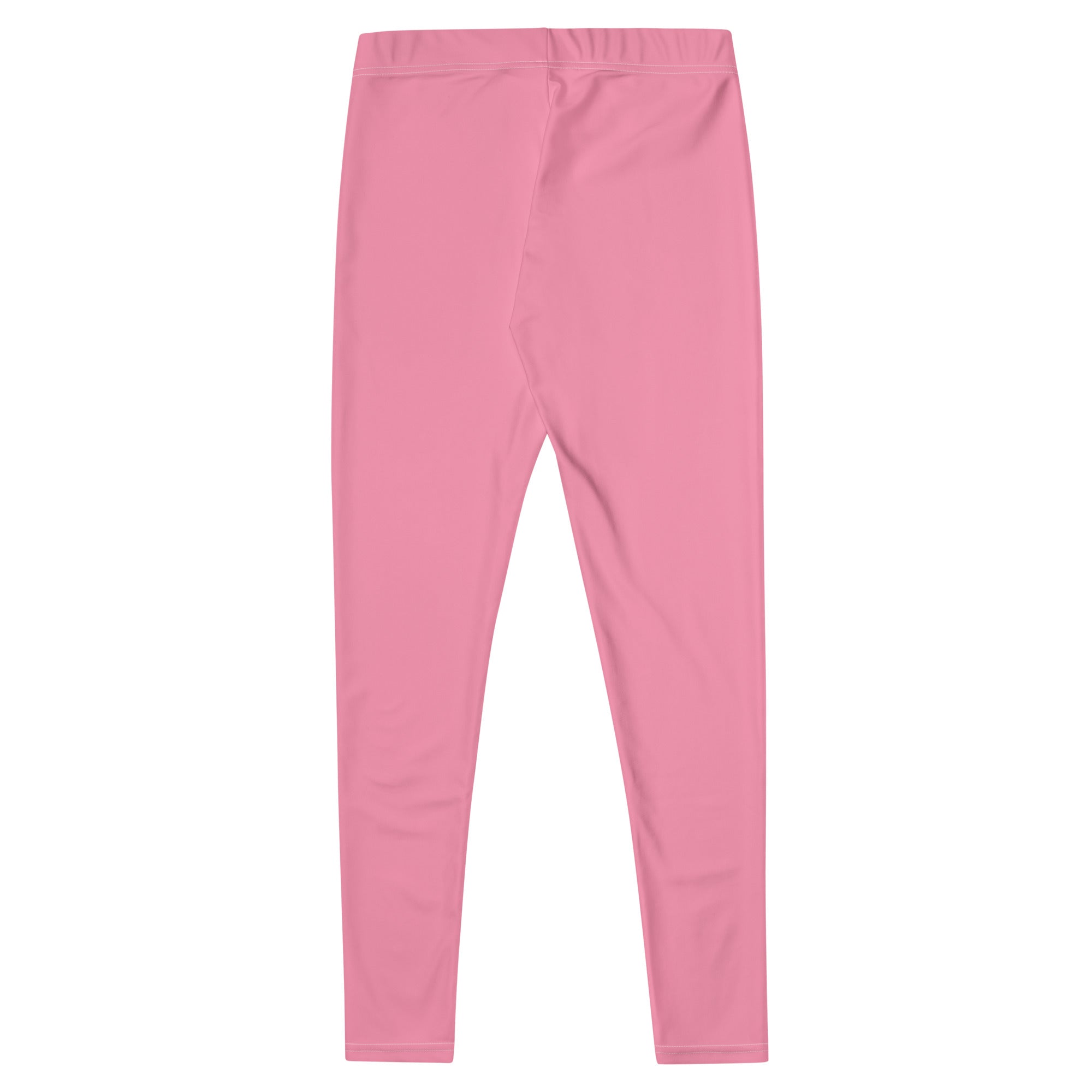Preppy Plain Pink Gym Workout Leggings for Women