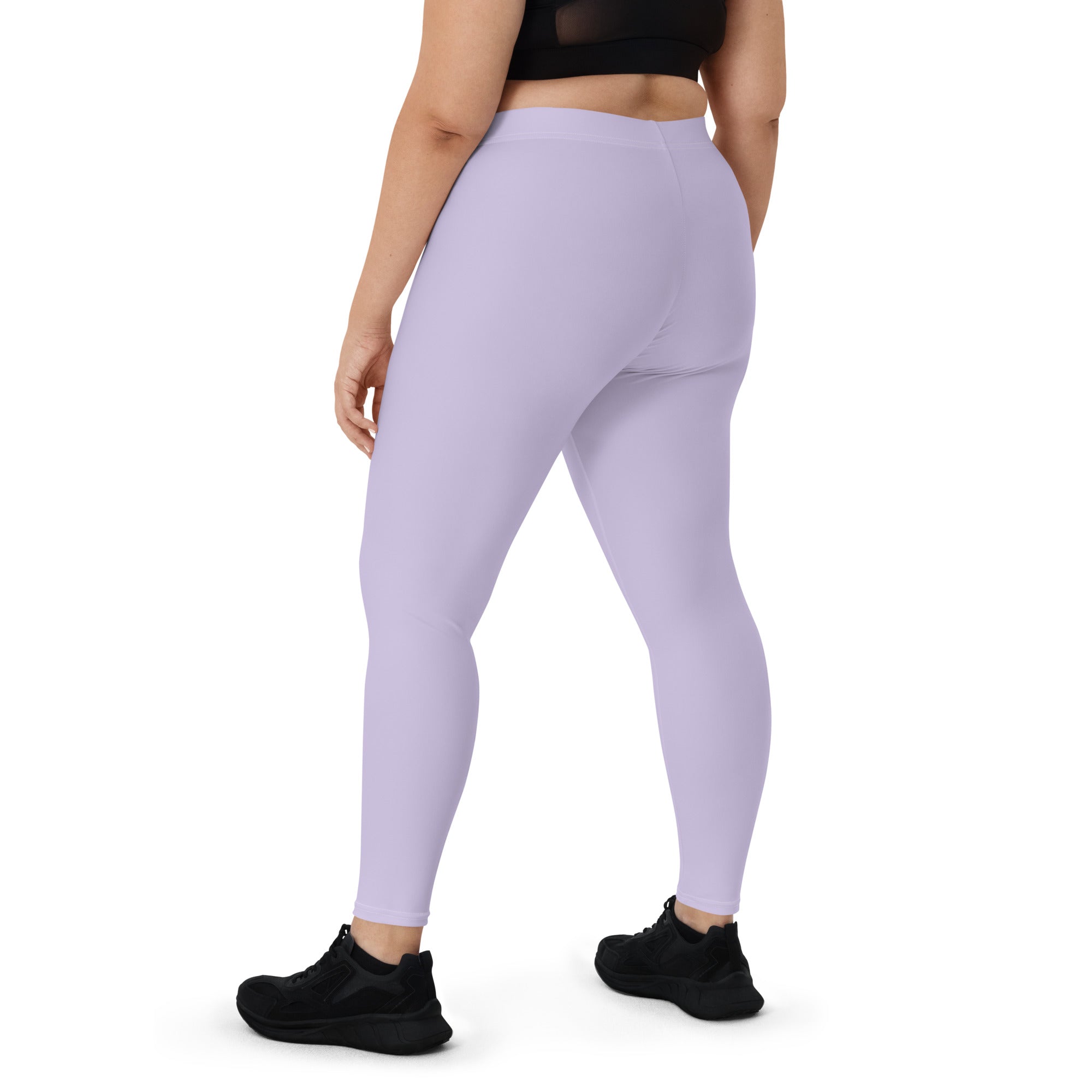 Preppy Plain Purple Gym Workout Leggings for Women