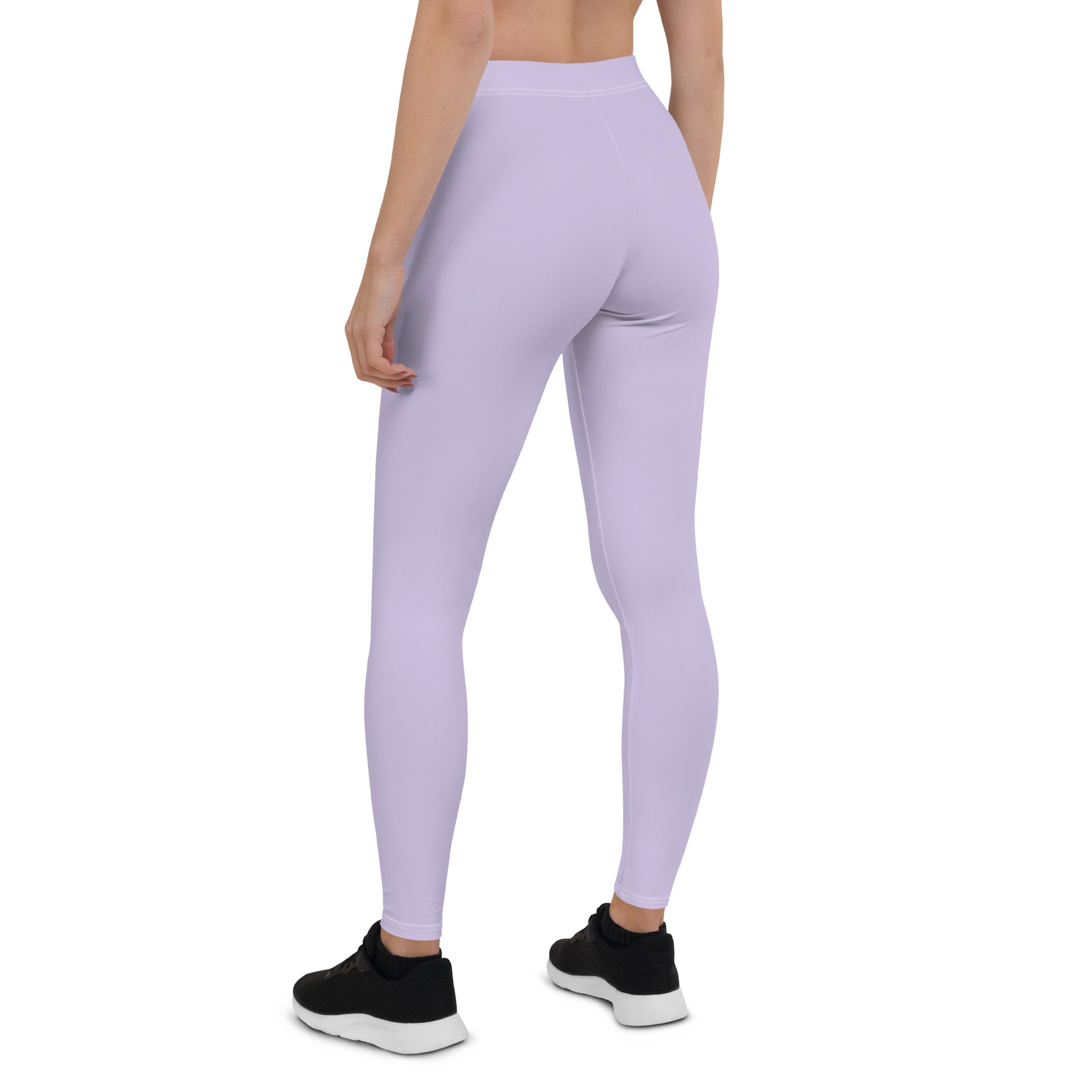 Preppy Plain Purple Gym Workout Leggings for Women