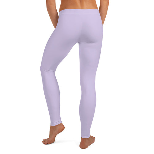 Preppy Plain Purple Gym Workout Leggings for Women