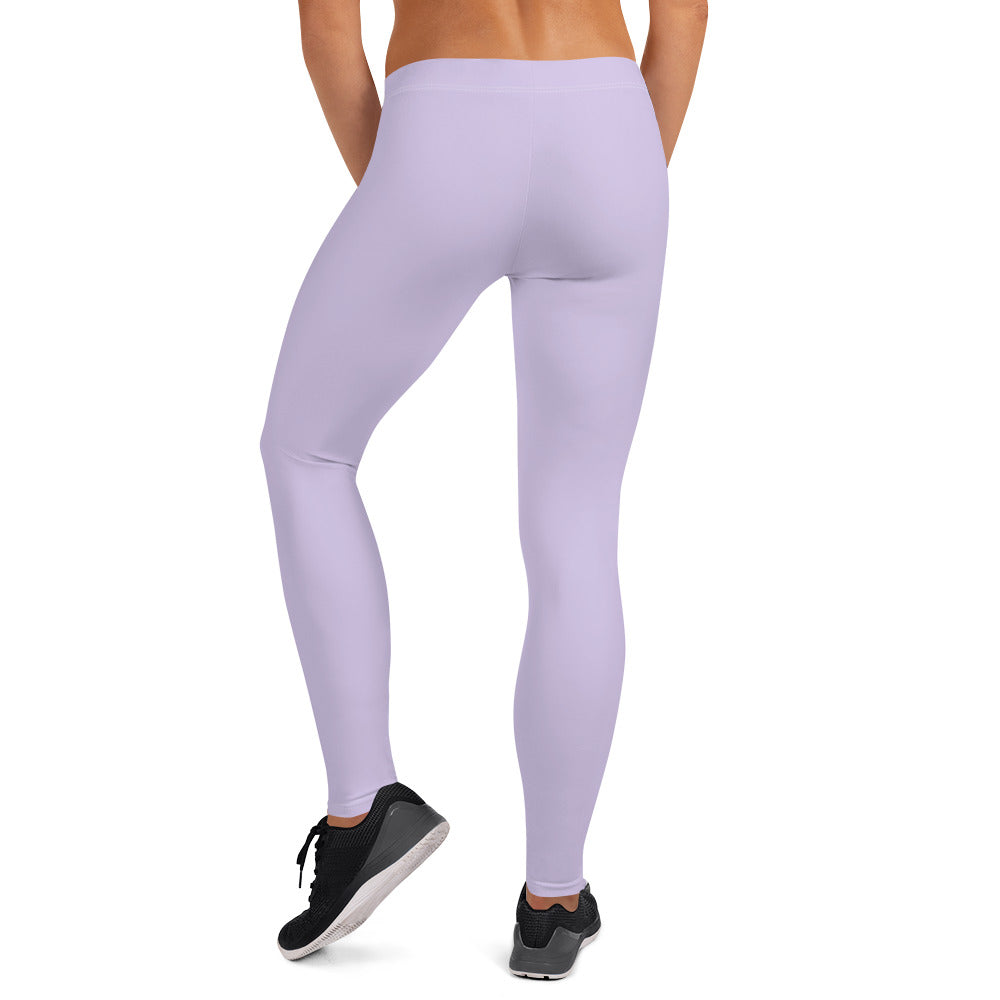 Preppy Plain Purple Gym Workout Leggings for Women
