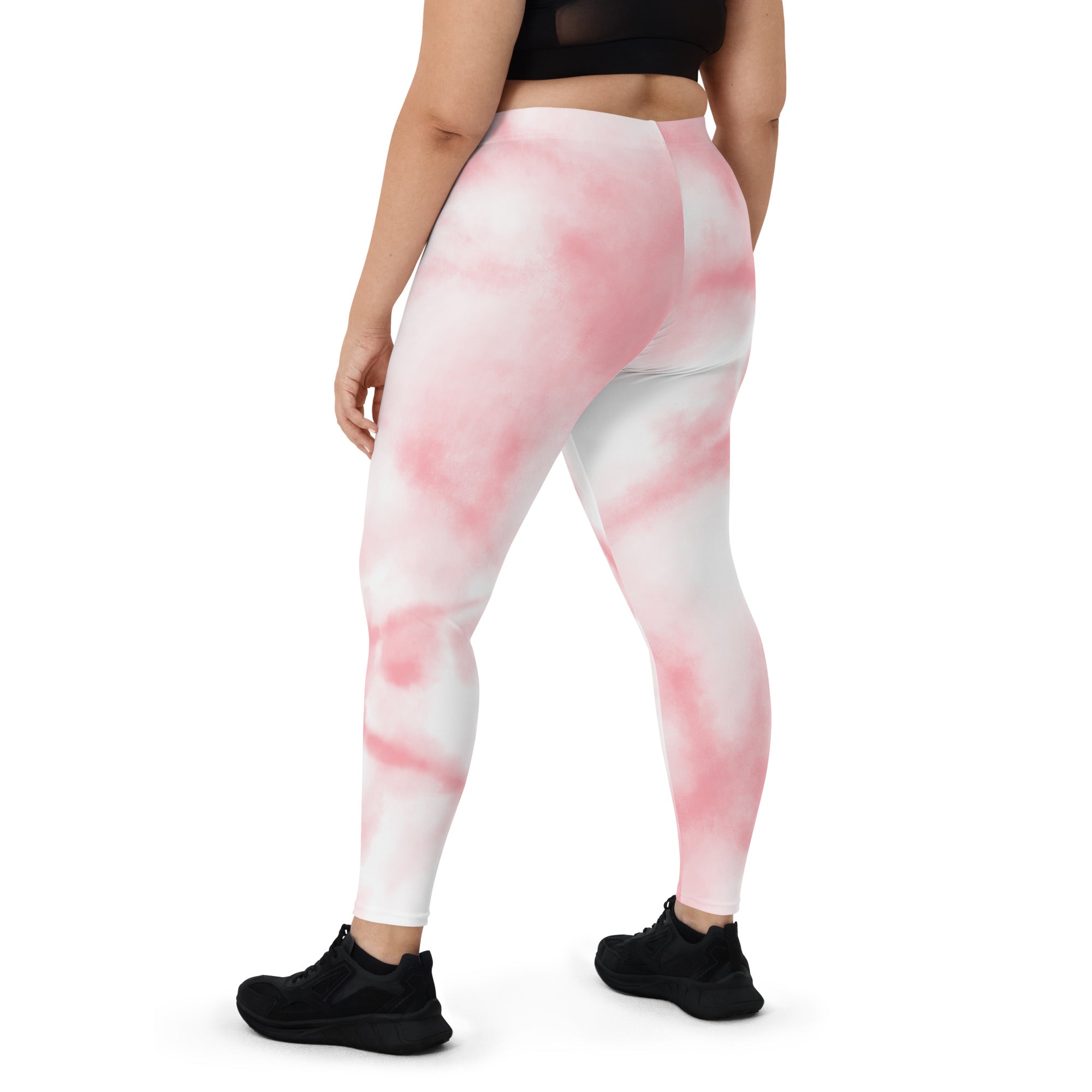 Pink tie Dye Gym Workout Leggings for Women