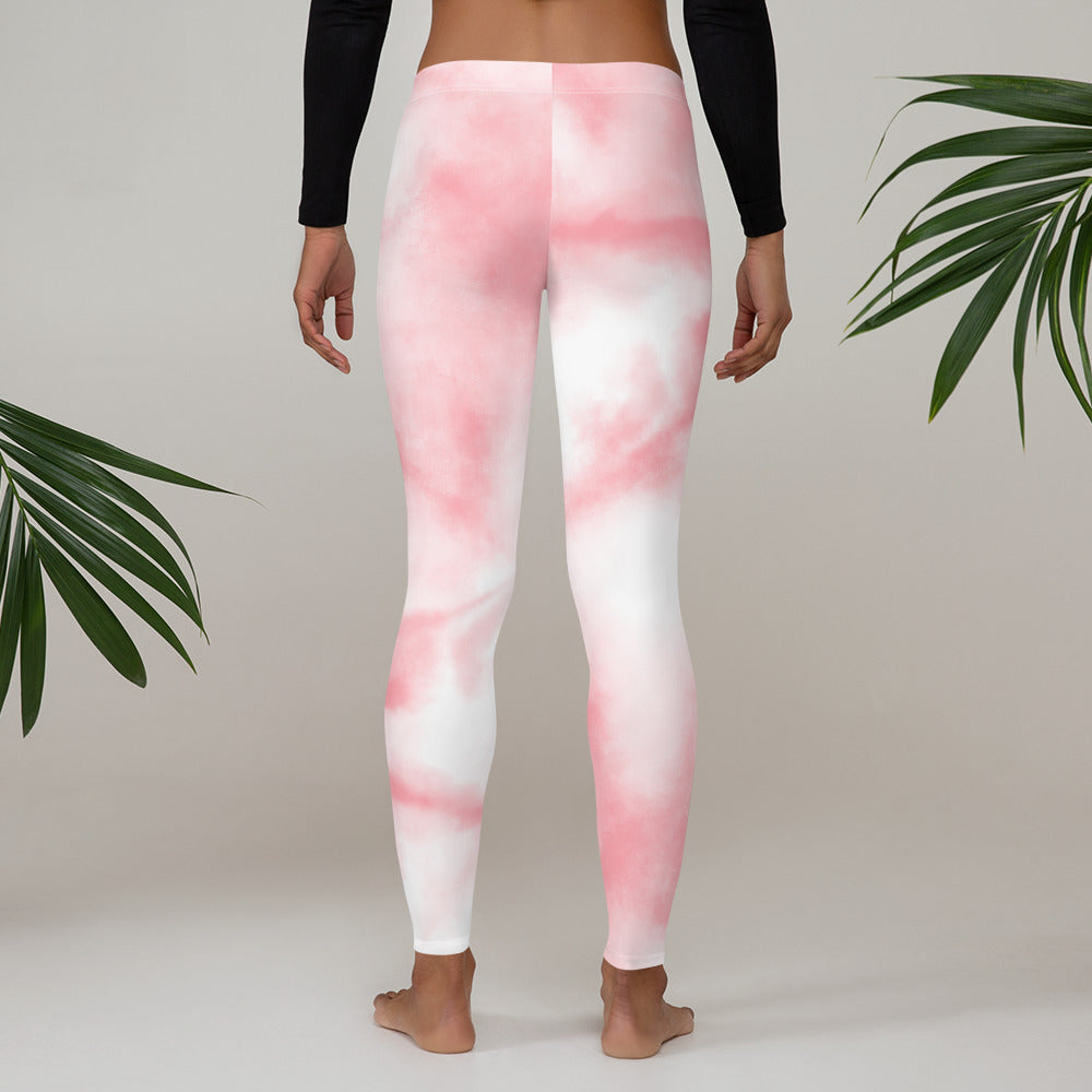 Pink tie Dye Gym Workout Leggings for Women