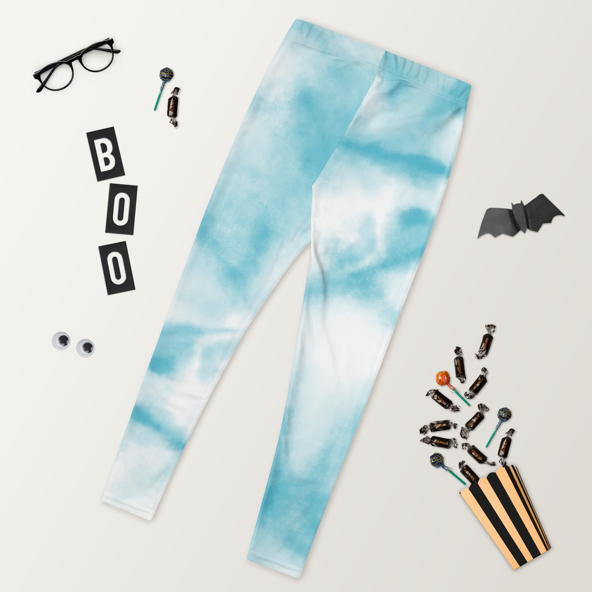 Classy Blue tie Dye Gym & Activewear Leggings for Women