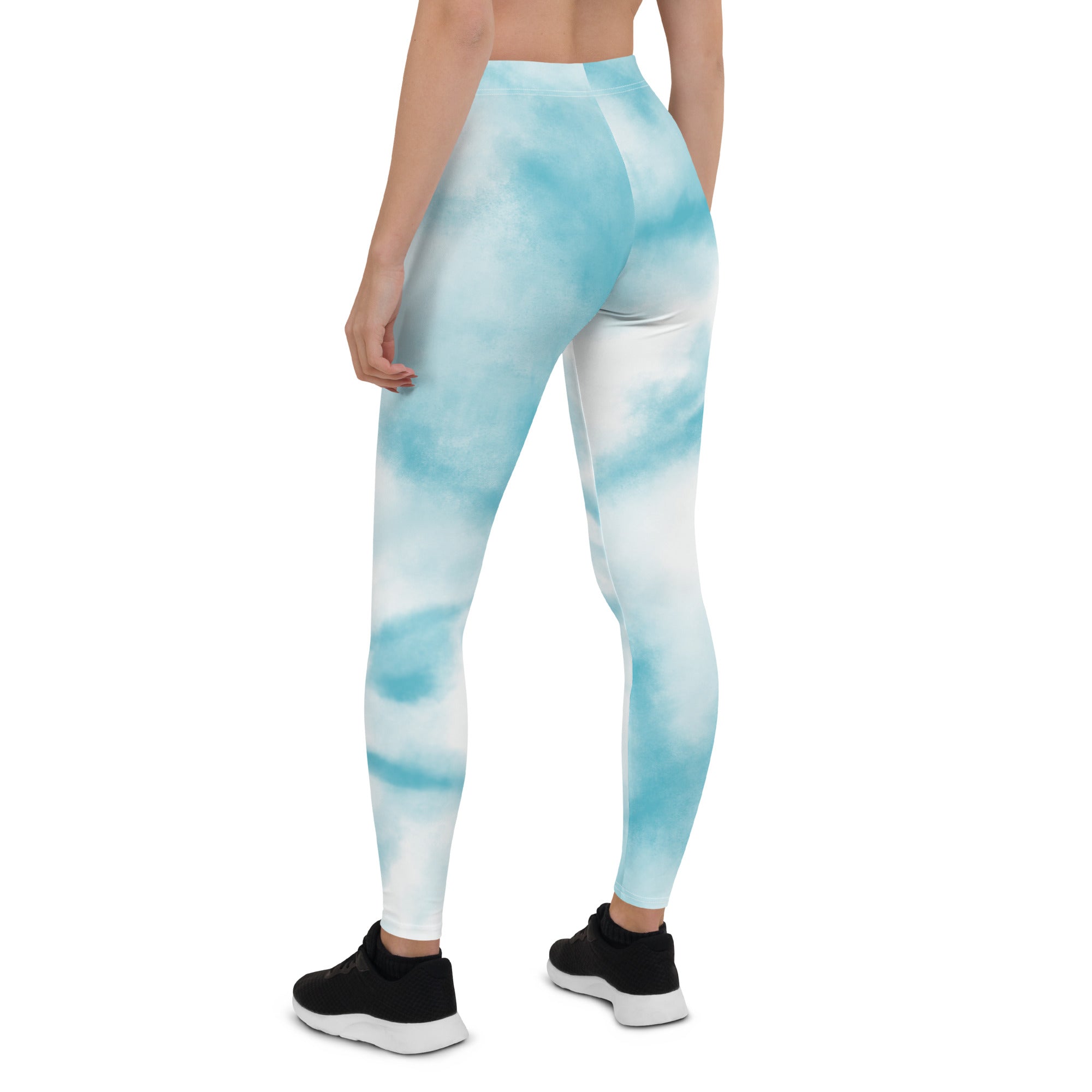 Classy Blue tie Dye Gym & Activewear Leggings for Women