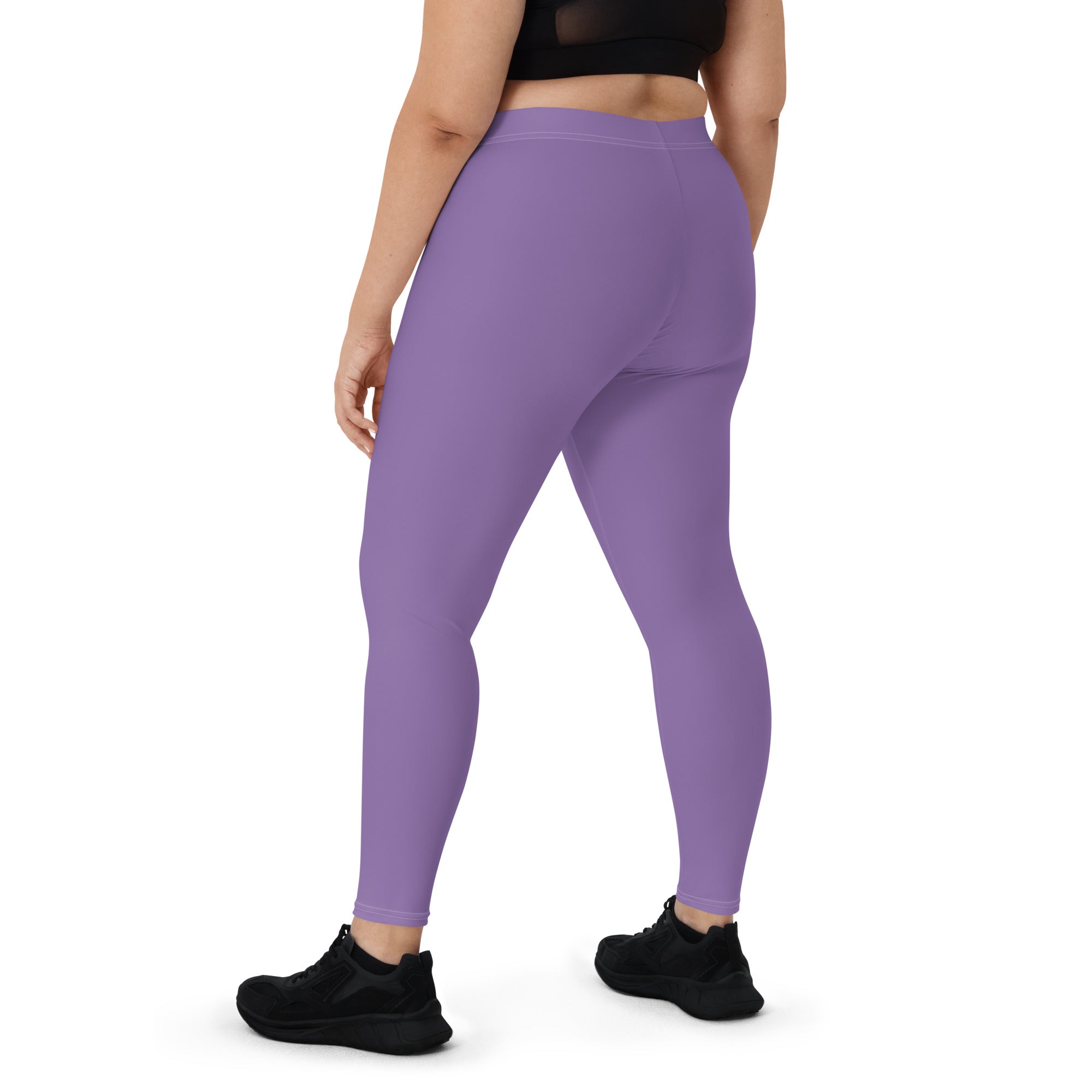 Preppy Minimal Lavender Workout Leggings for Women