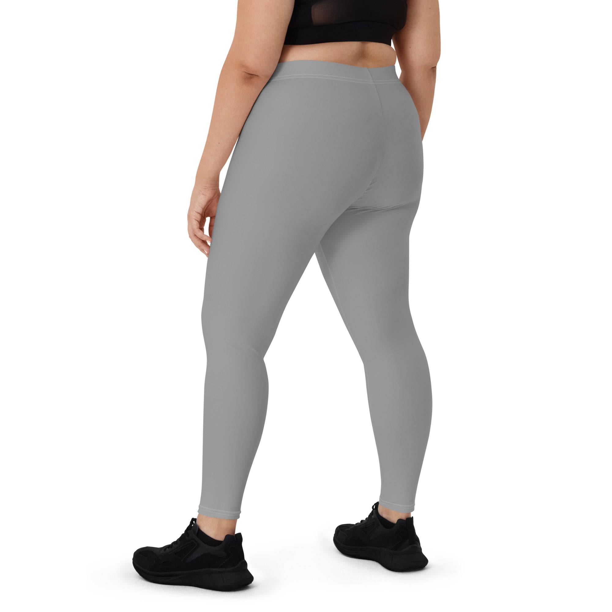 Preppy Aesthetic Grey Workout Leggings for Women