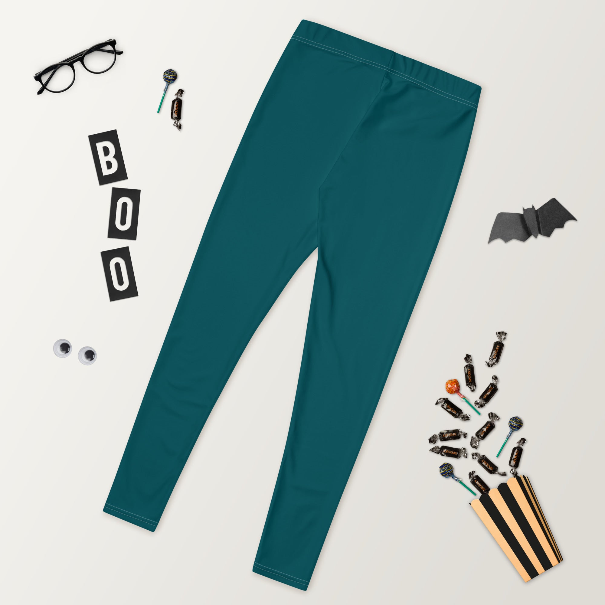 Seamless Teal Running & Gym Workout Leggings for Women