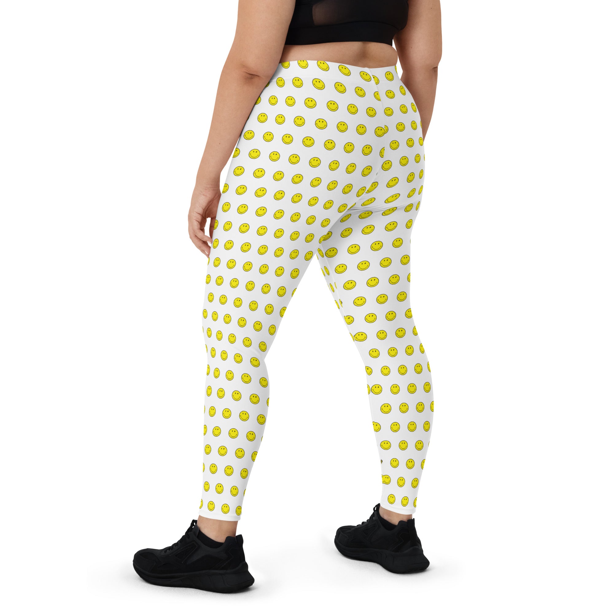 Preppy Smiley Face Running & Gym Leggings
