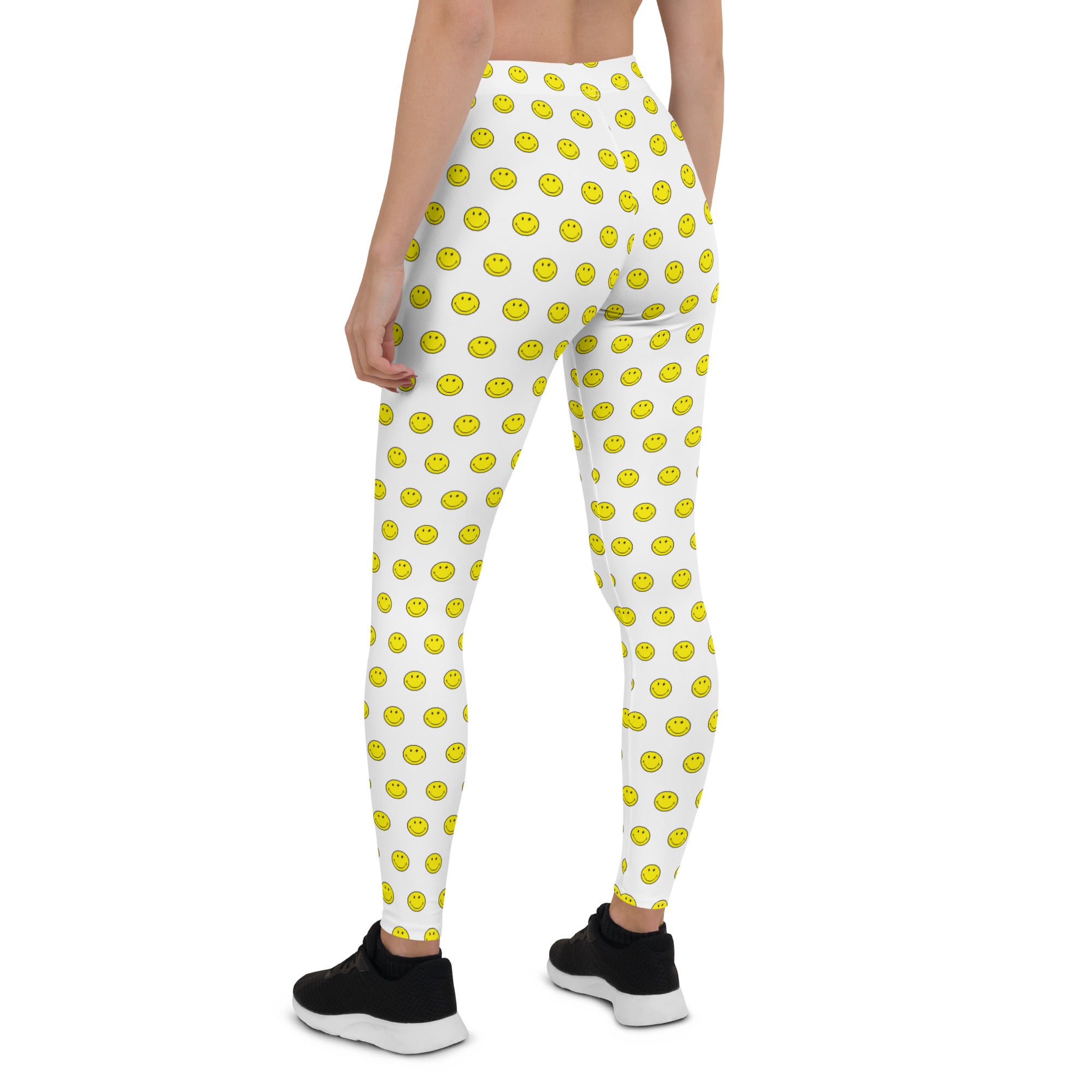 Preppy Smiley Face Running & Gym Leggings