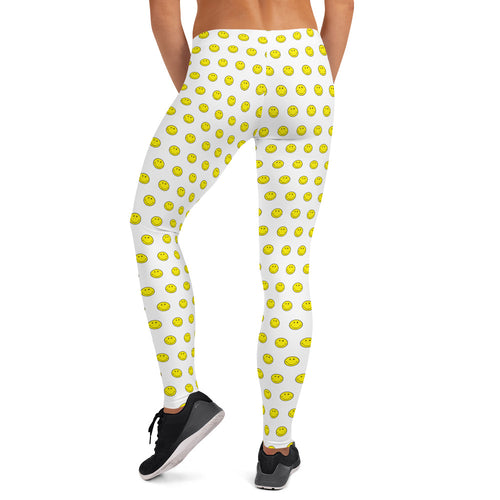 Preppy Smiley Face Running & Gym Leggings
